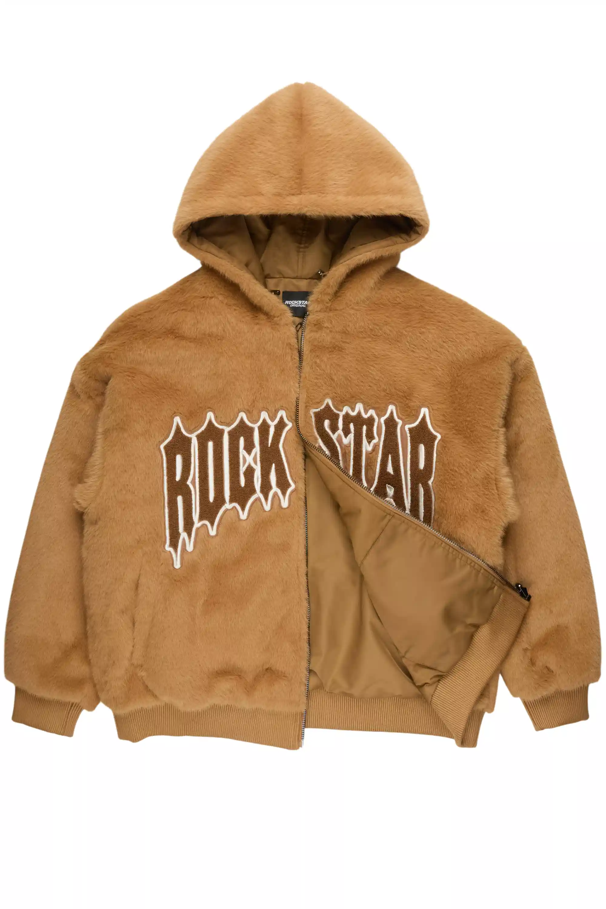 Jaleah Brown Oversized Fur Jacket - Image 11