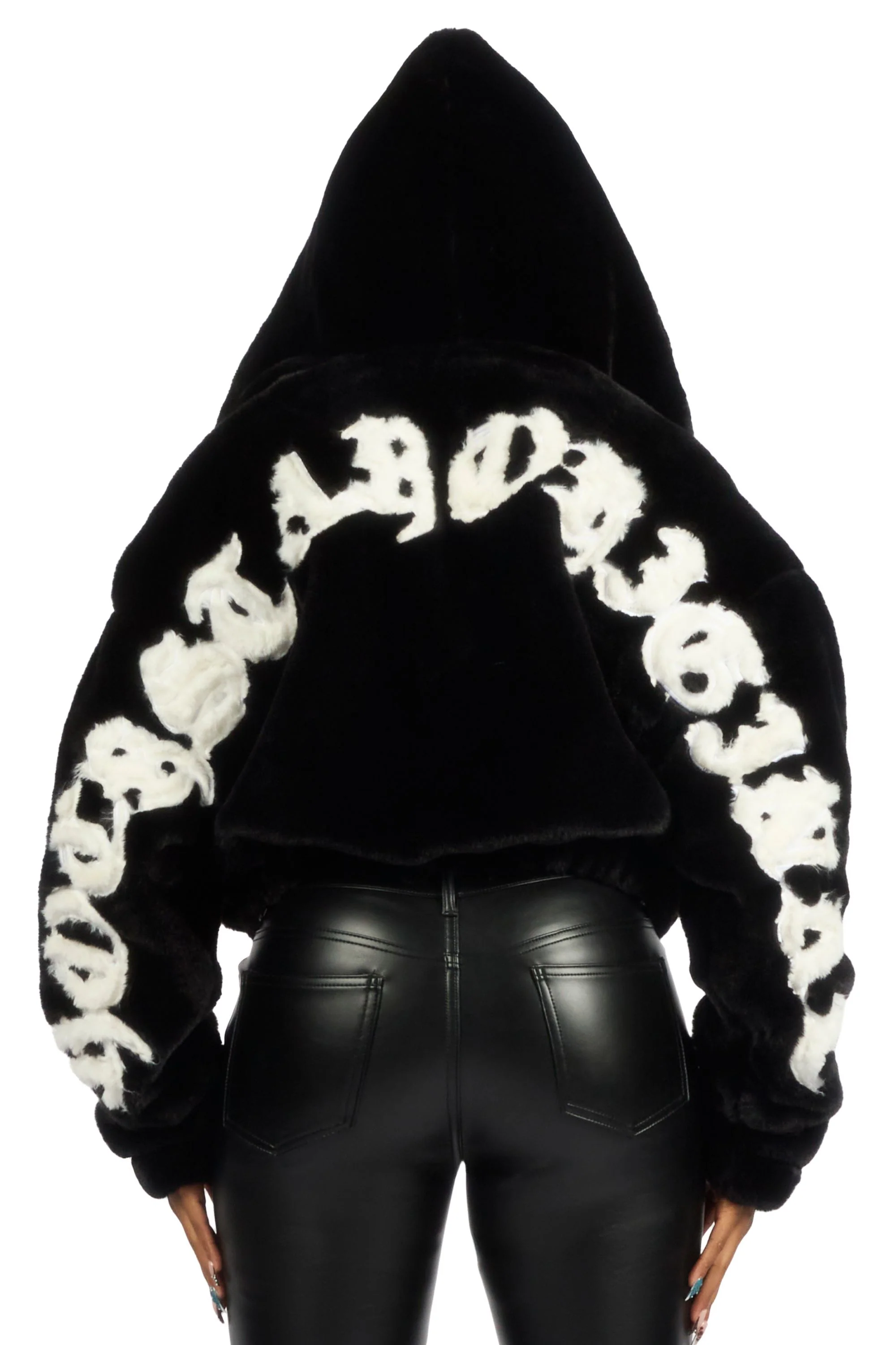 Inany Black Fur Jacket - Image 7