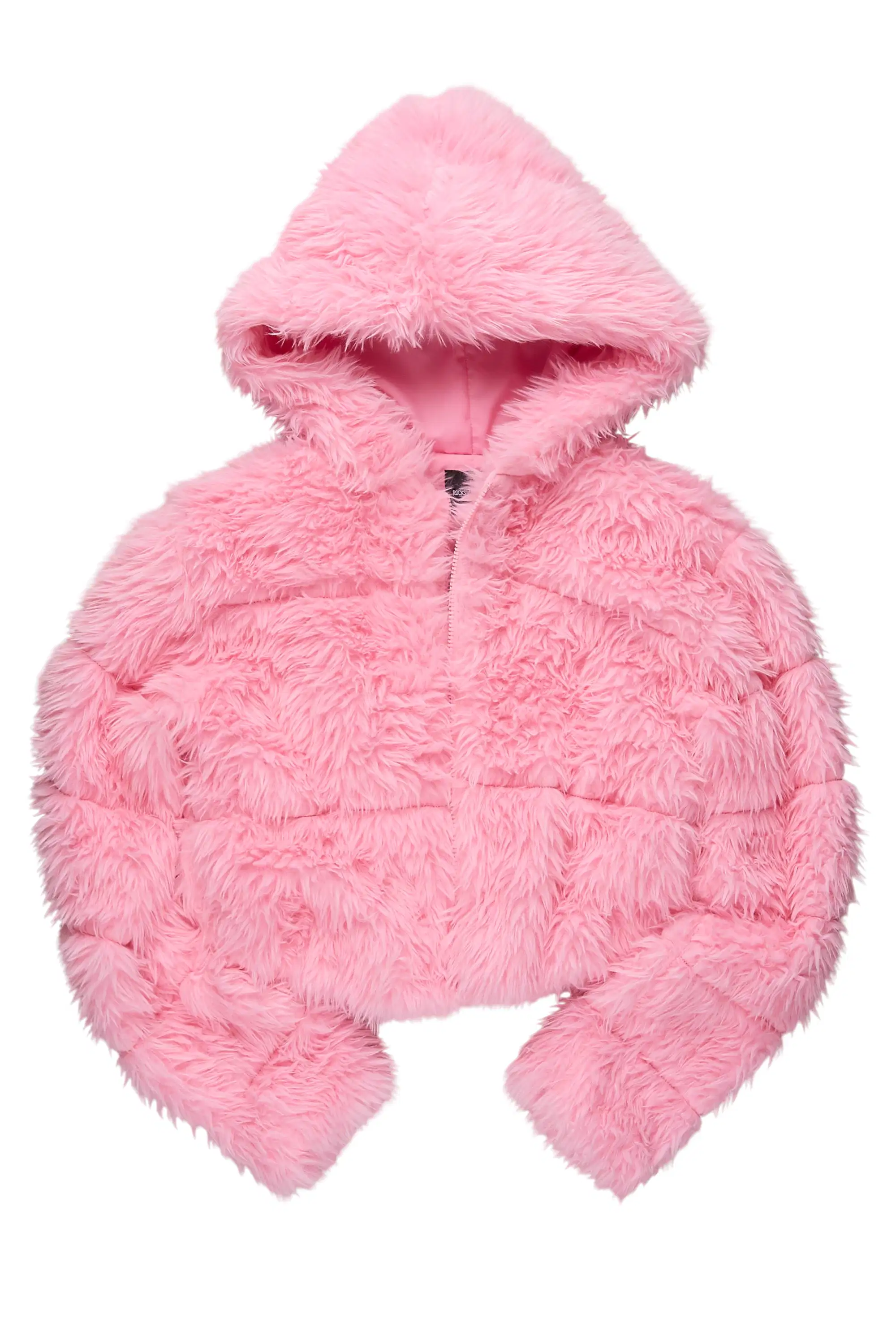 Kristin Pink Fur Jacket - Image 2