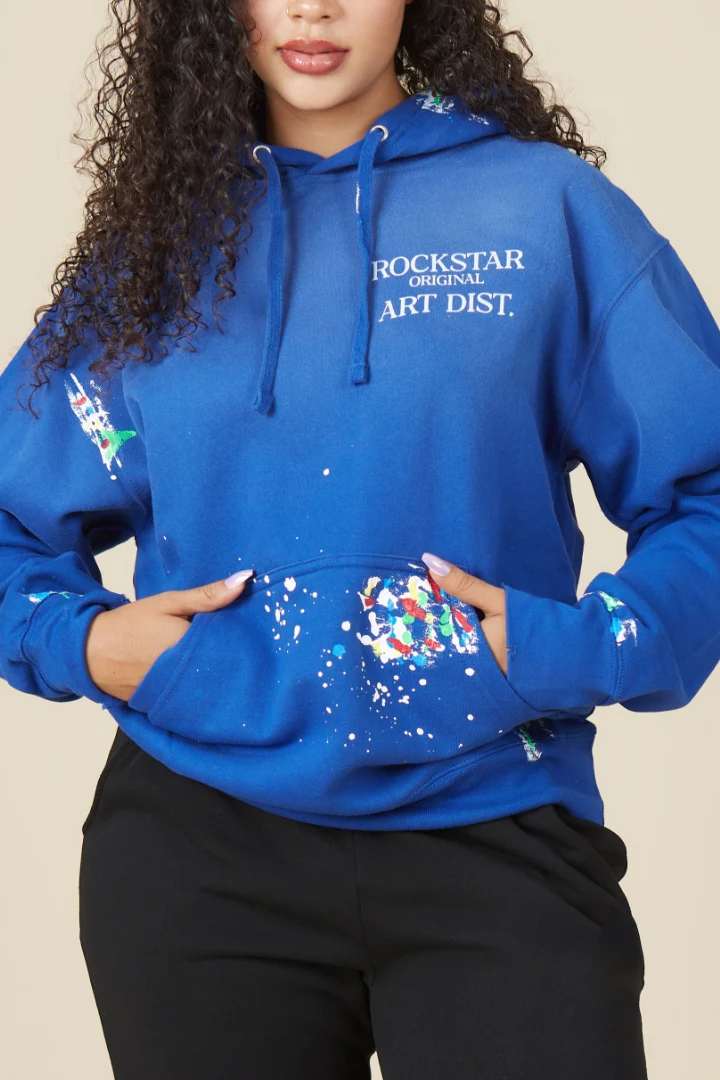 Make It Rain Royal Blue Oversized Hoodie - Image 9