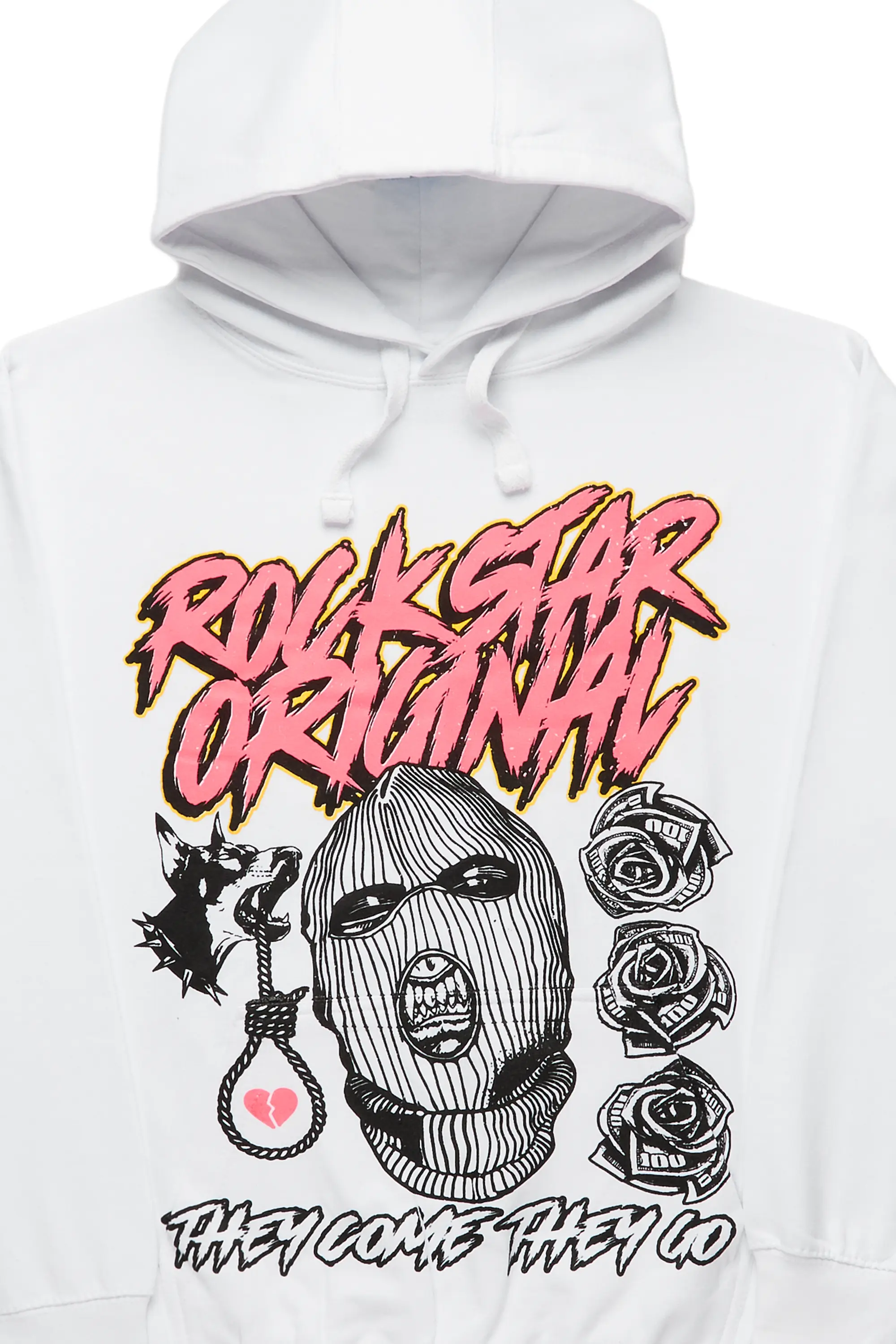 Nolani White Oversized Hoodie - Image 2