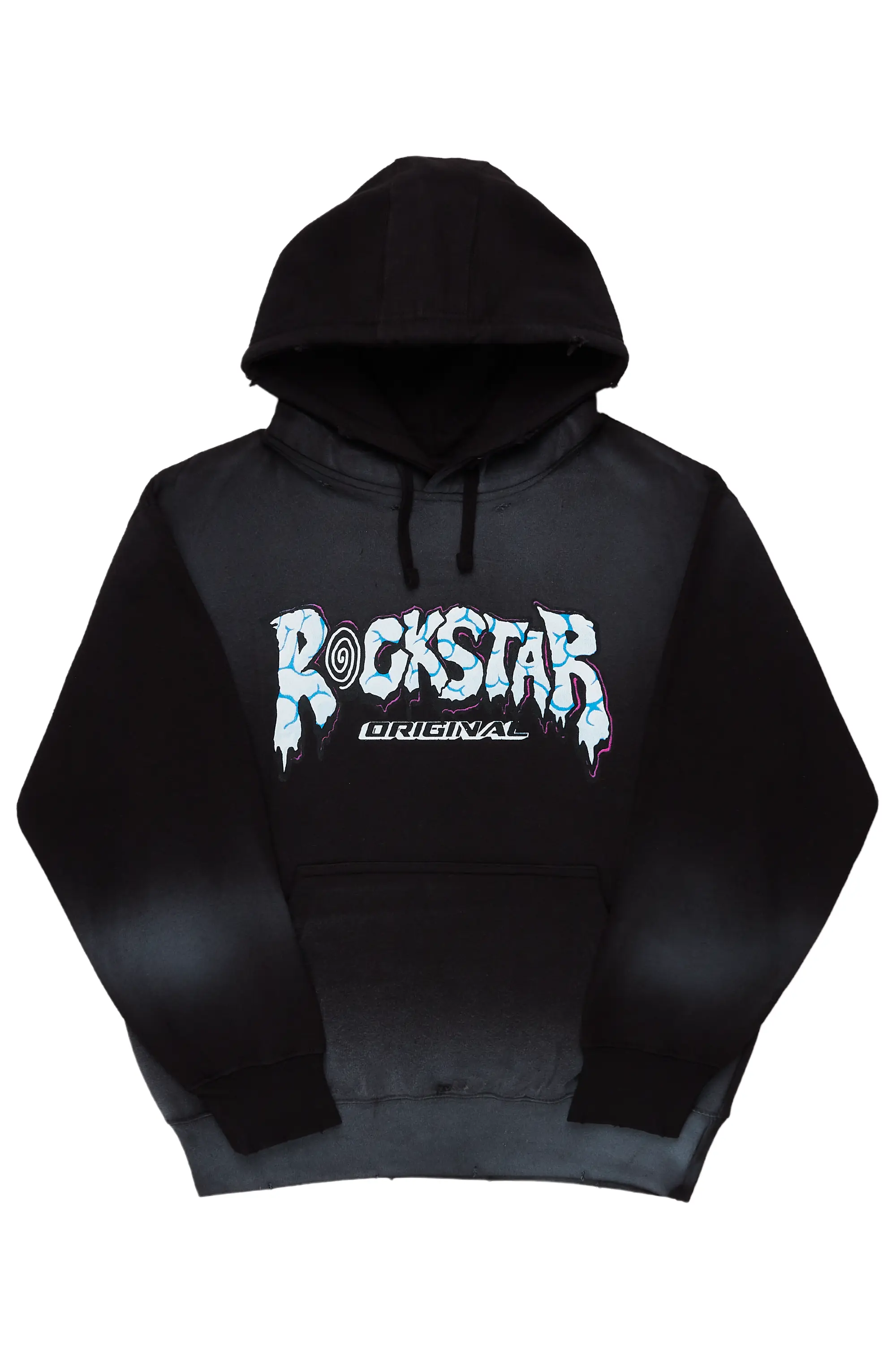 Robot Black Oversized Hoodie - Image 2