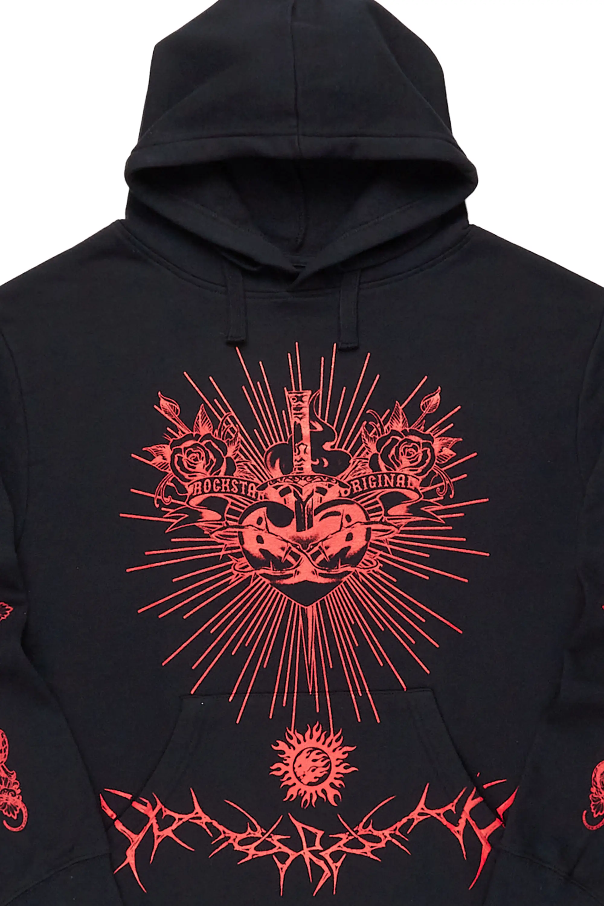 Tennette Black Oversized Hoodie - Image 2
