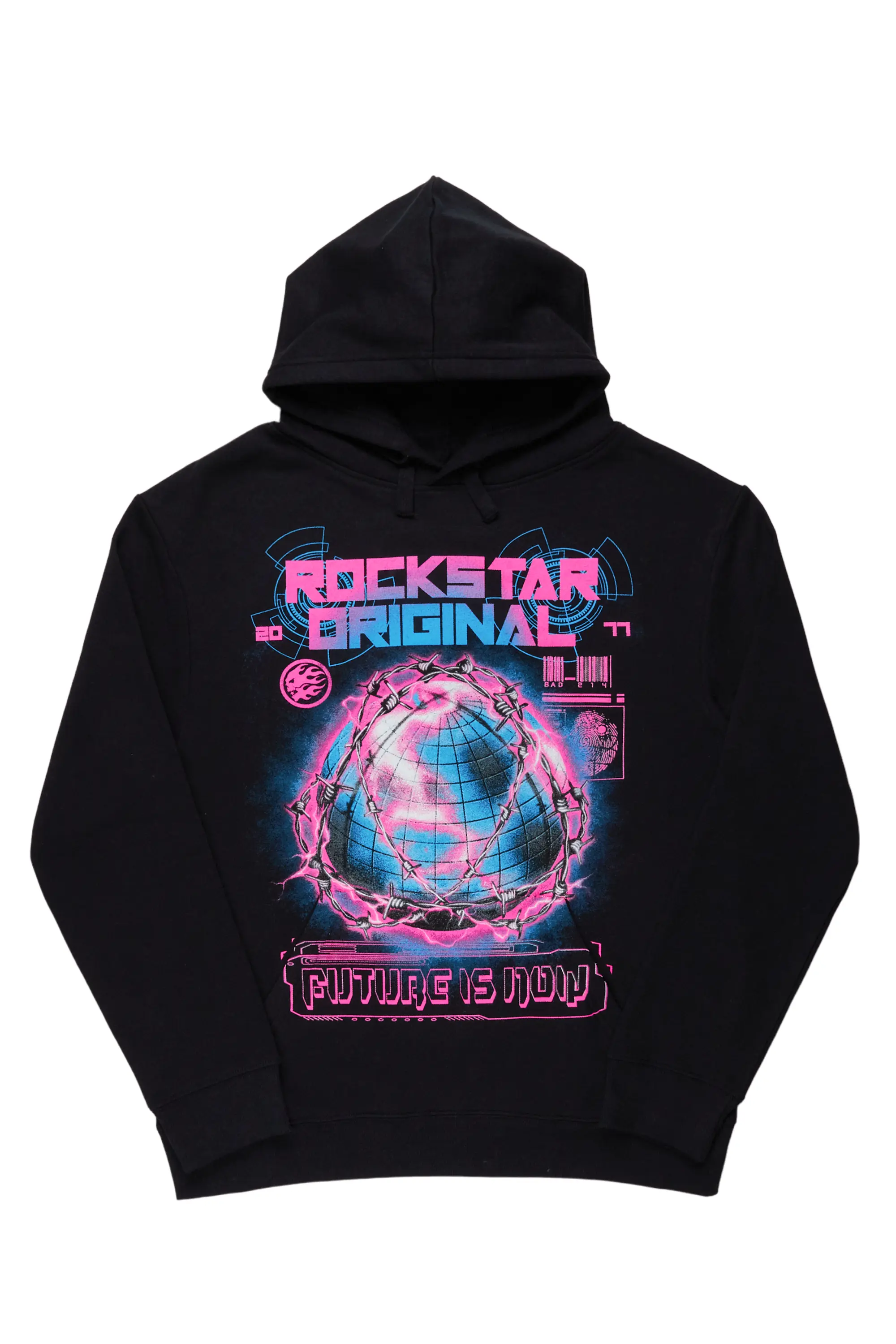 Kamari Black Oversized Hoodie - Image 2