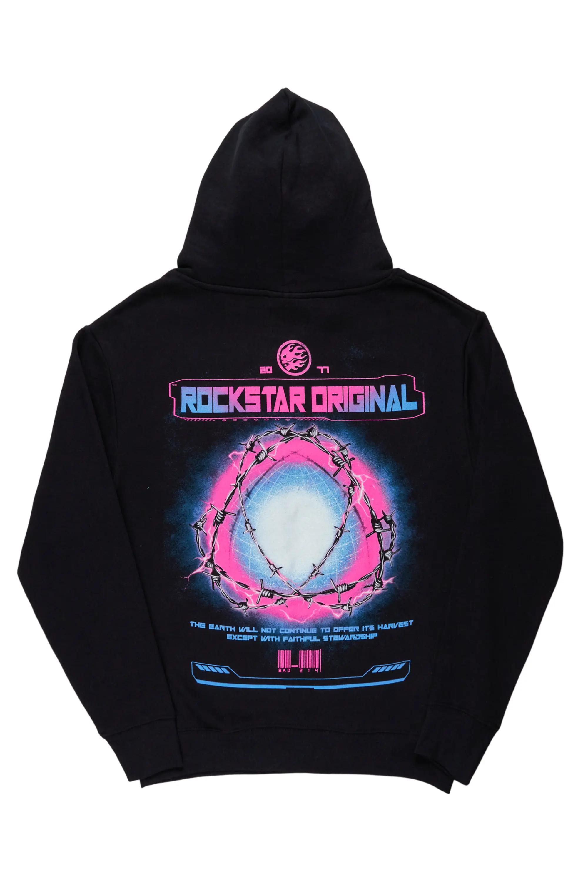 Kamari Black Oversized Hoodie - Image 4