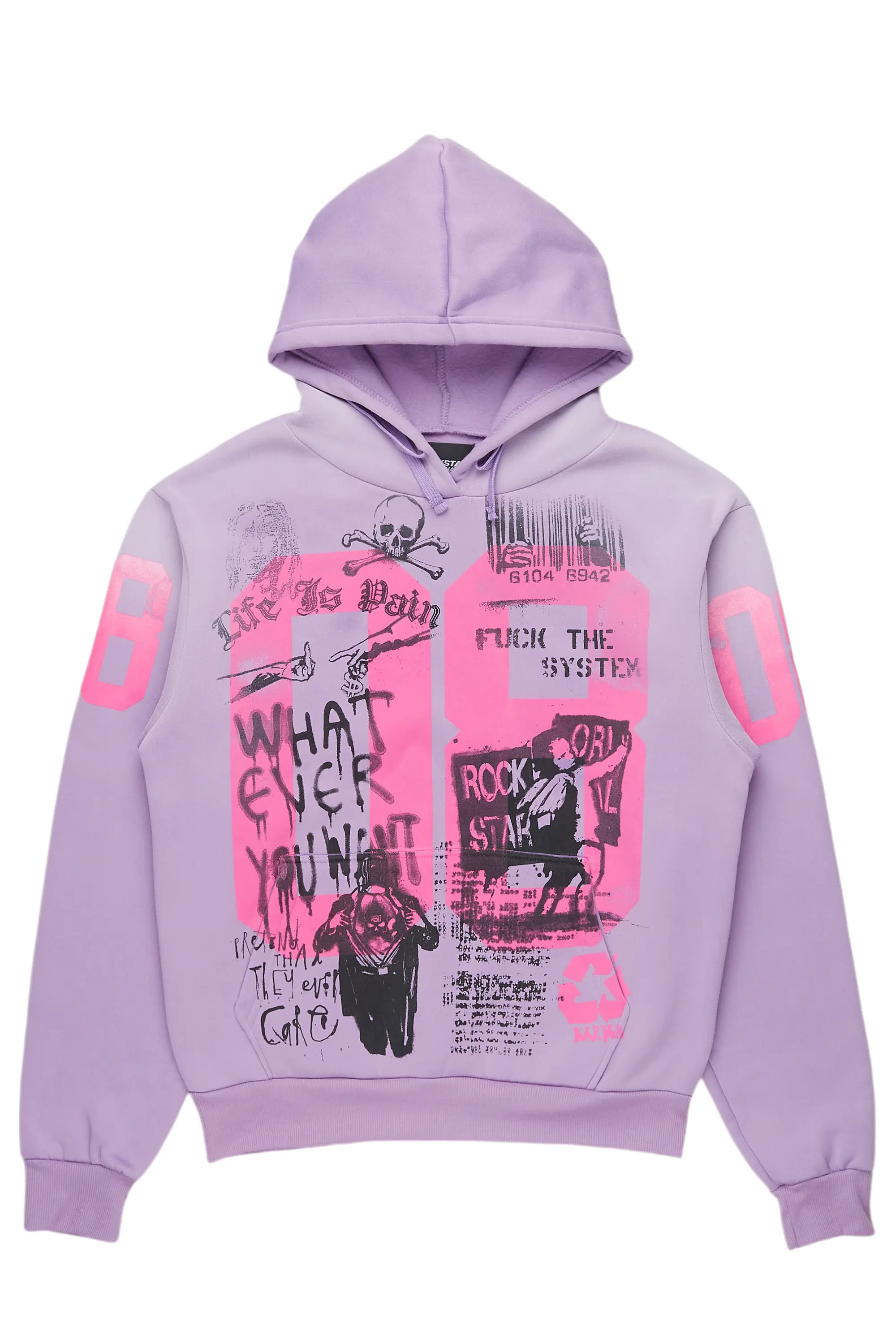 Kamille Lavender Oversized Hoodie - Image 2