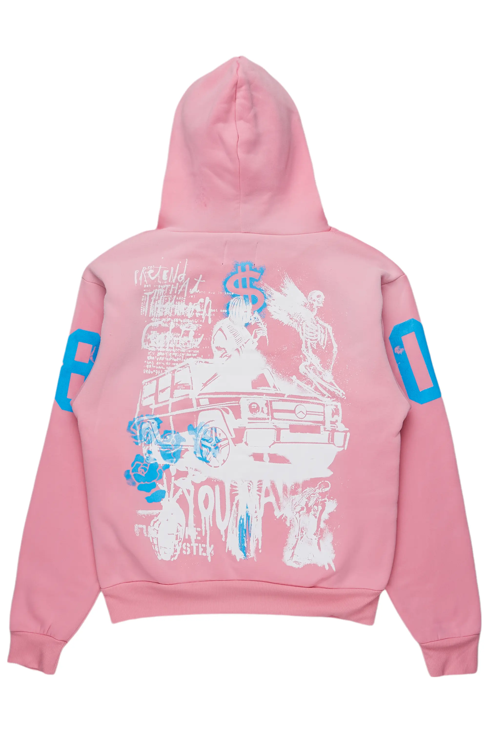 Kamille Pink Oversized Hoodie - Image 3