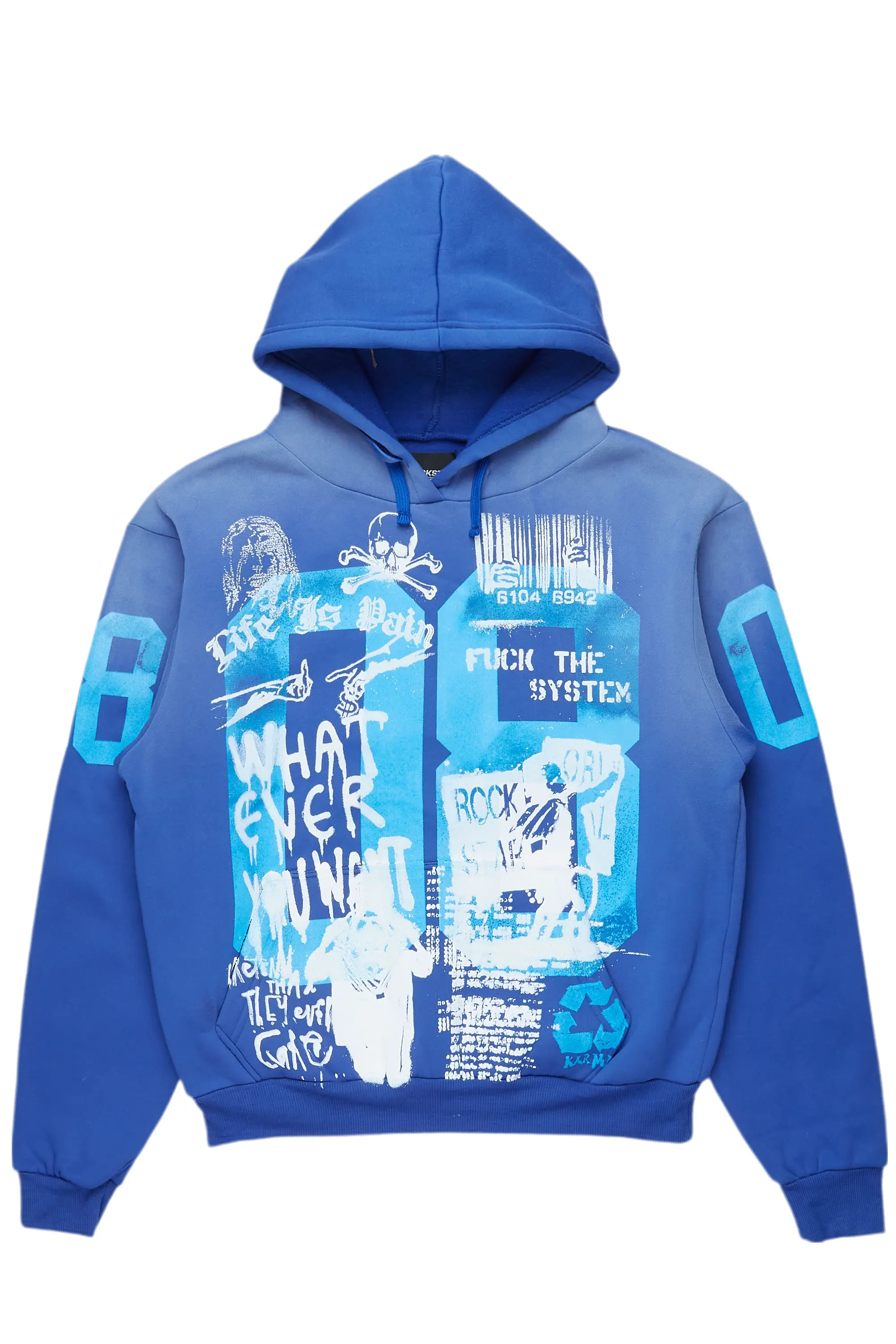 Kamille Royal Blue Oversized Hoodie - Image 2