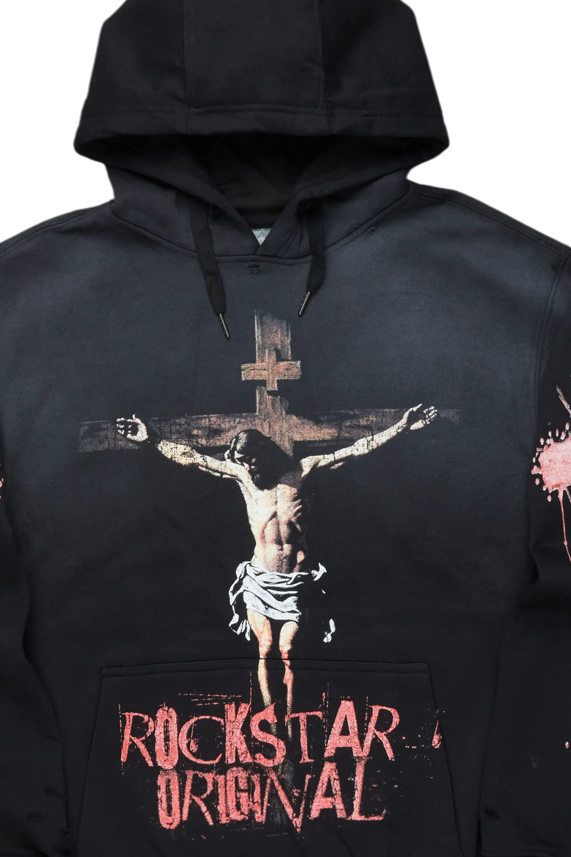 Triniti Black Oversized Hoodie - Image 2