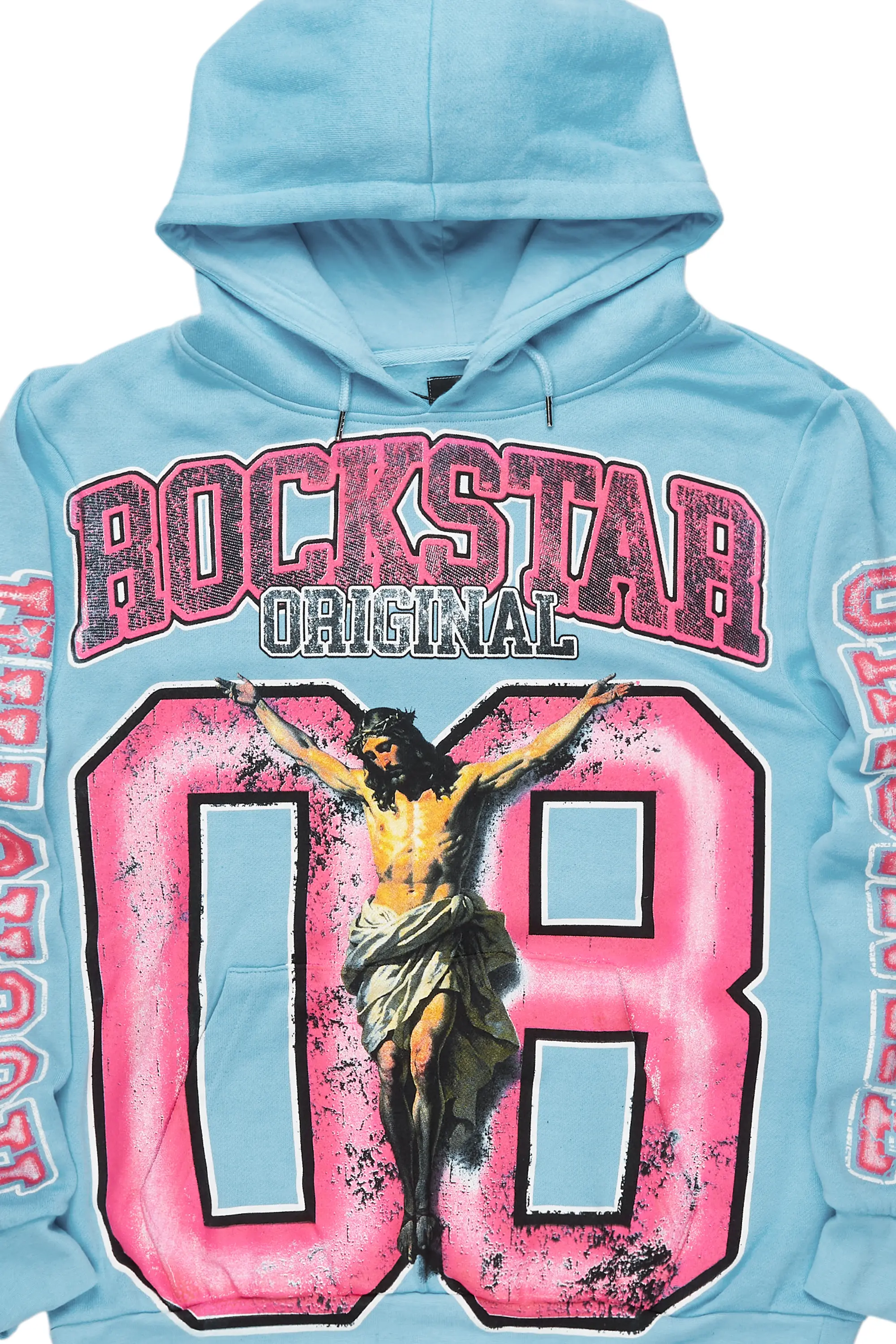 Tariqa Baby Blue Oversized Hoodie - Image 2
