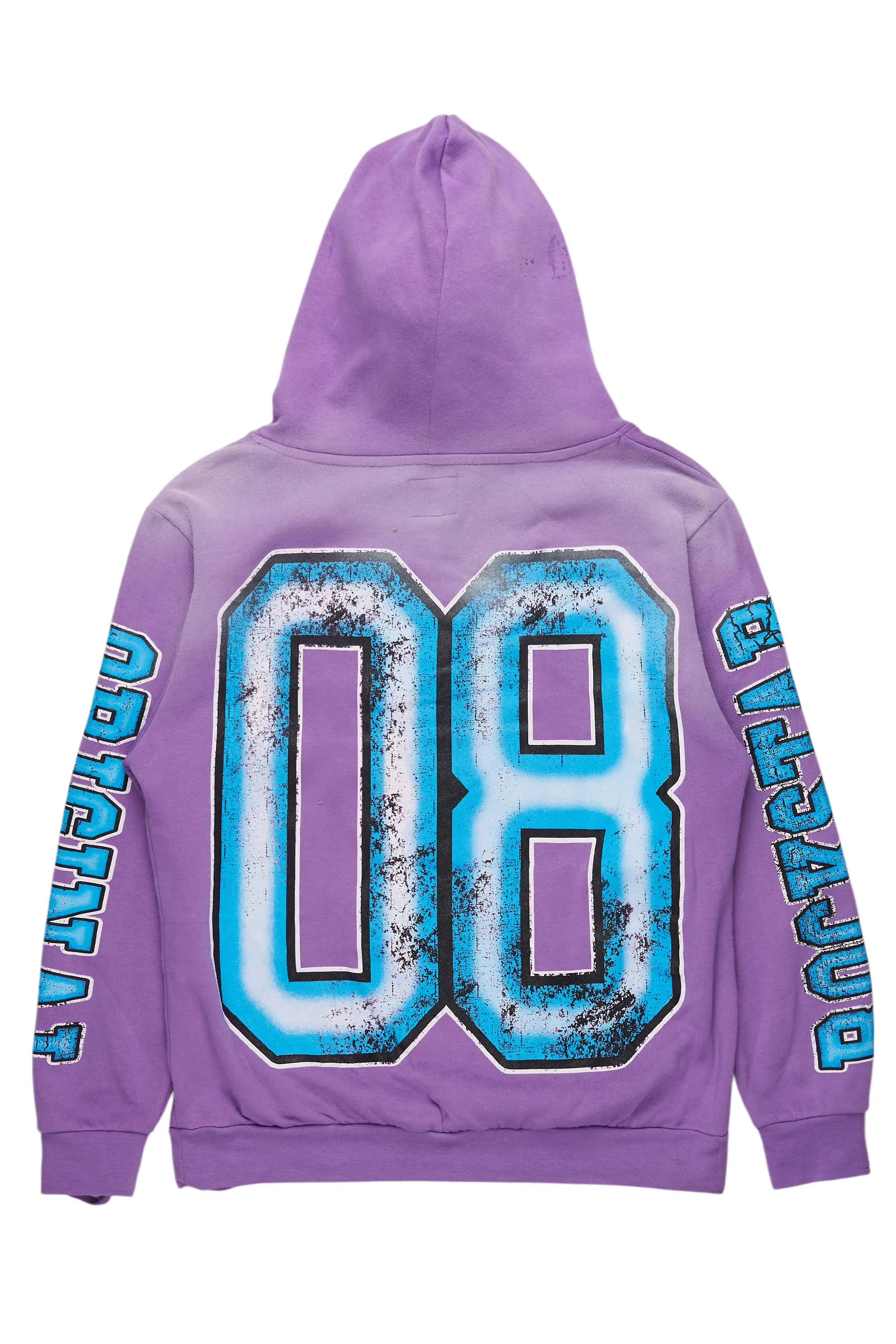 Tariqa Purple Oversized Hoodie - Image 3