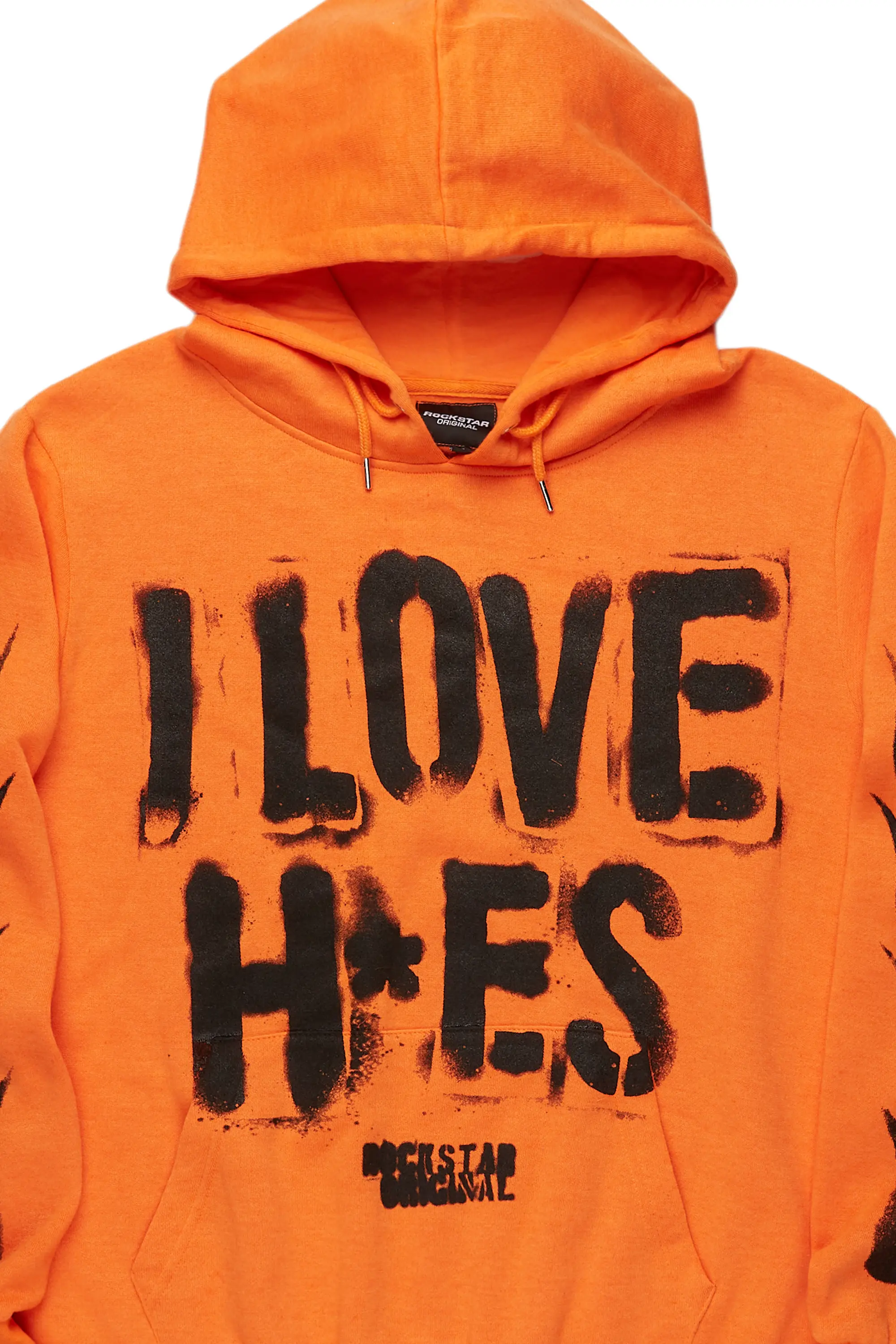 Tanasya Orange Oversized Hoodie - Image 2