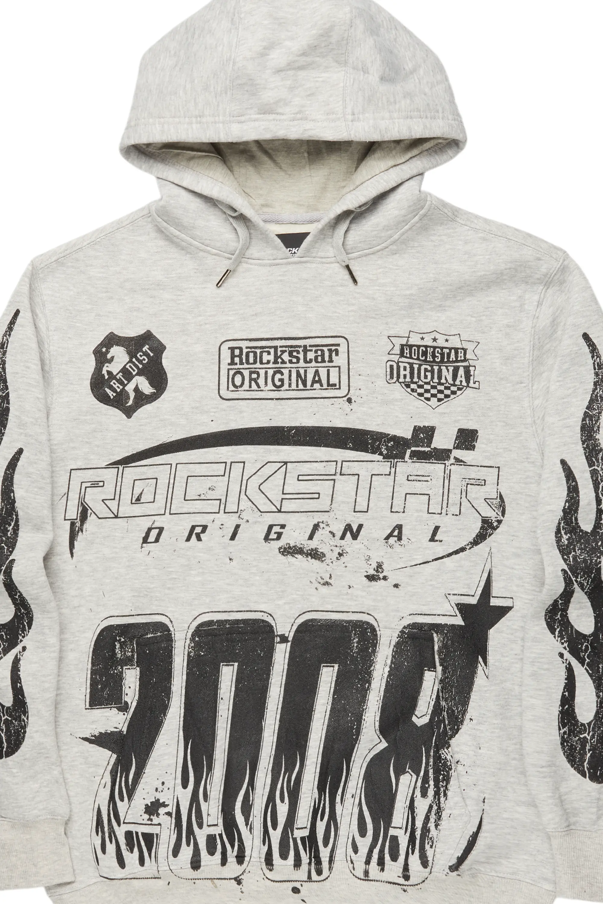 Esha Heather Grey Oversized Hoodie - Image 4