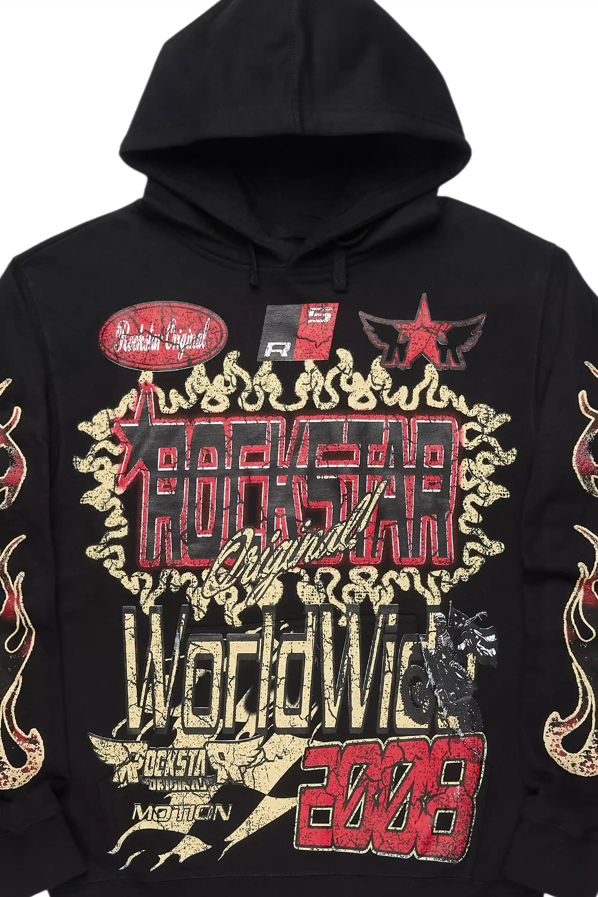 Tenisha Black Graphic Hoodie - Image 3