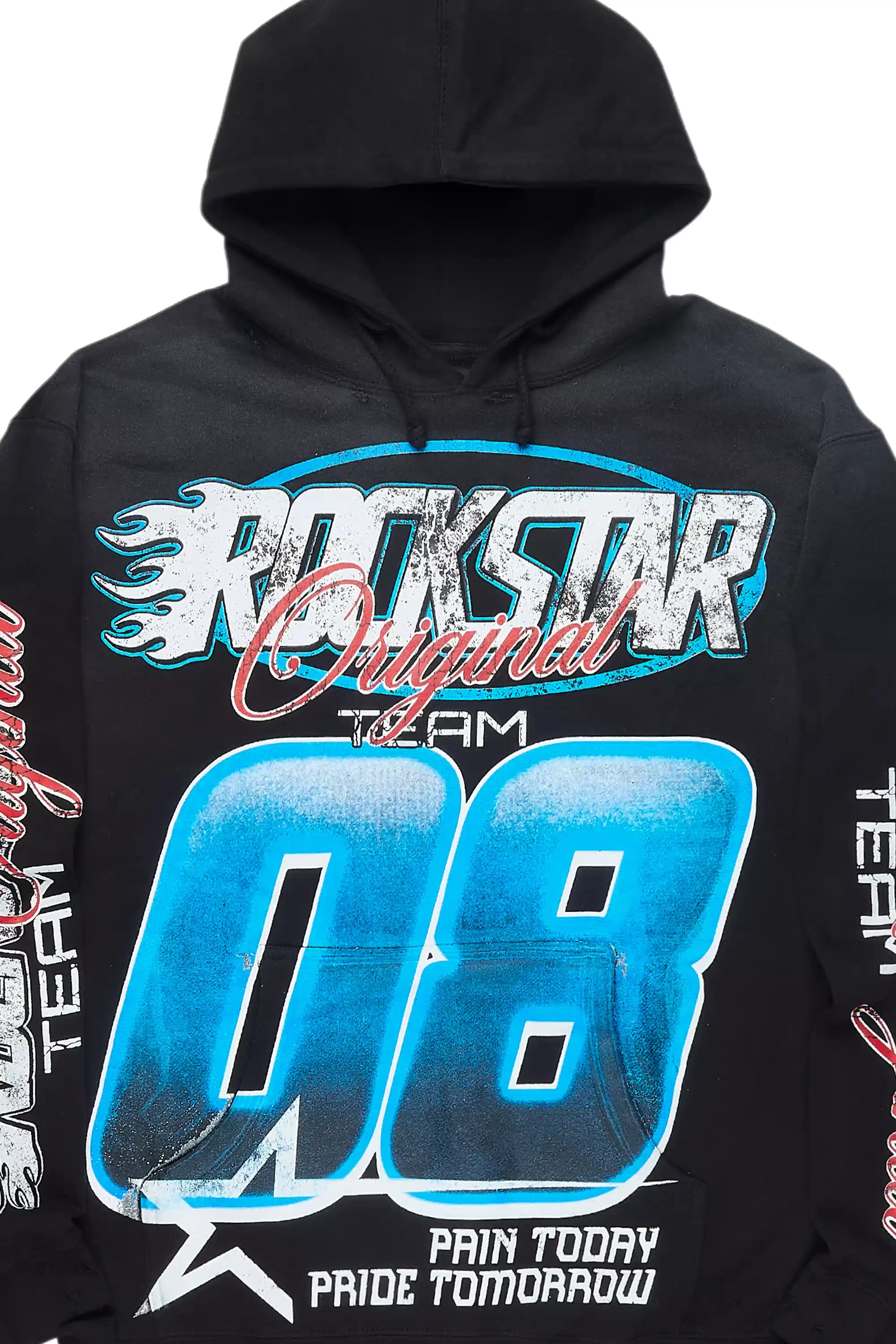 Mistelle Black Graphic Hoodie - Image 2