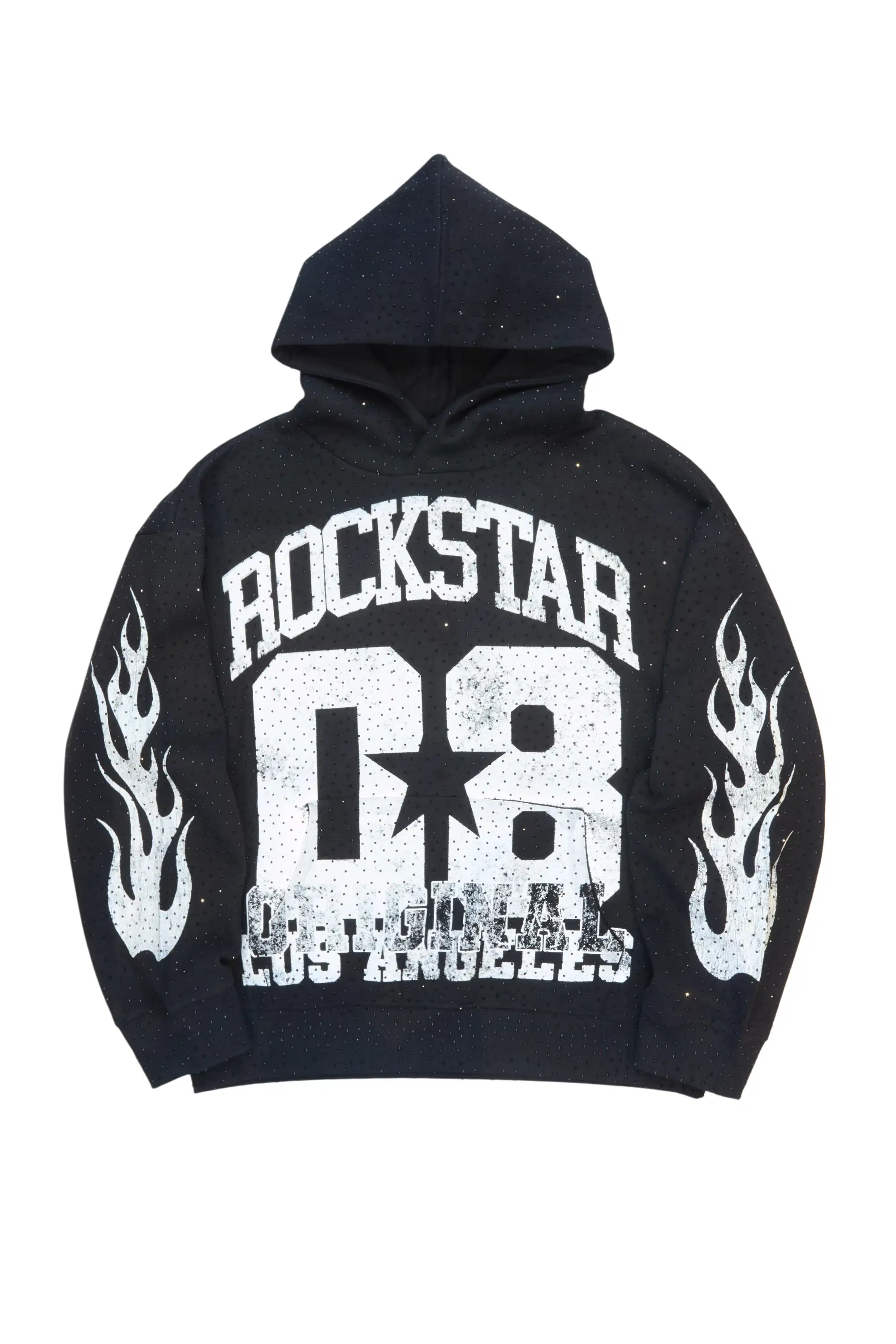 Adrianne Black Rhinestone Hoodie - Image 2