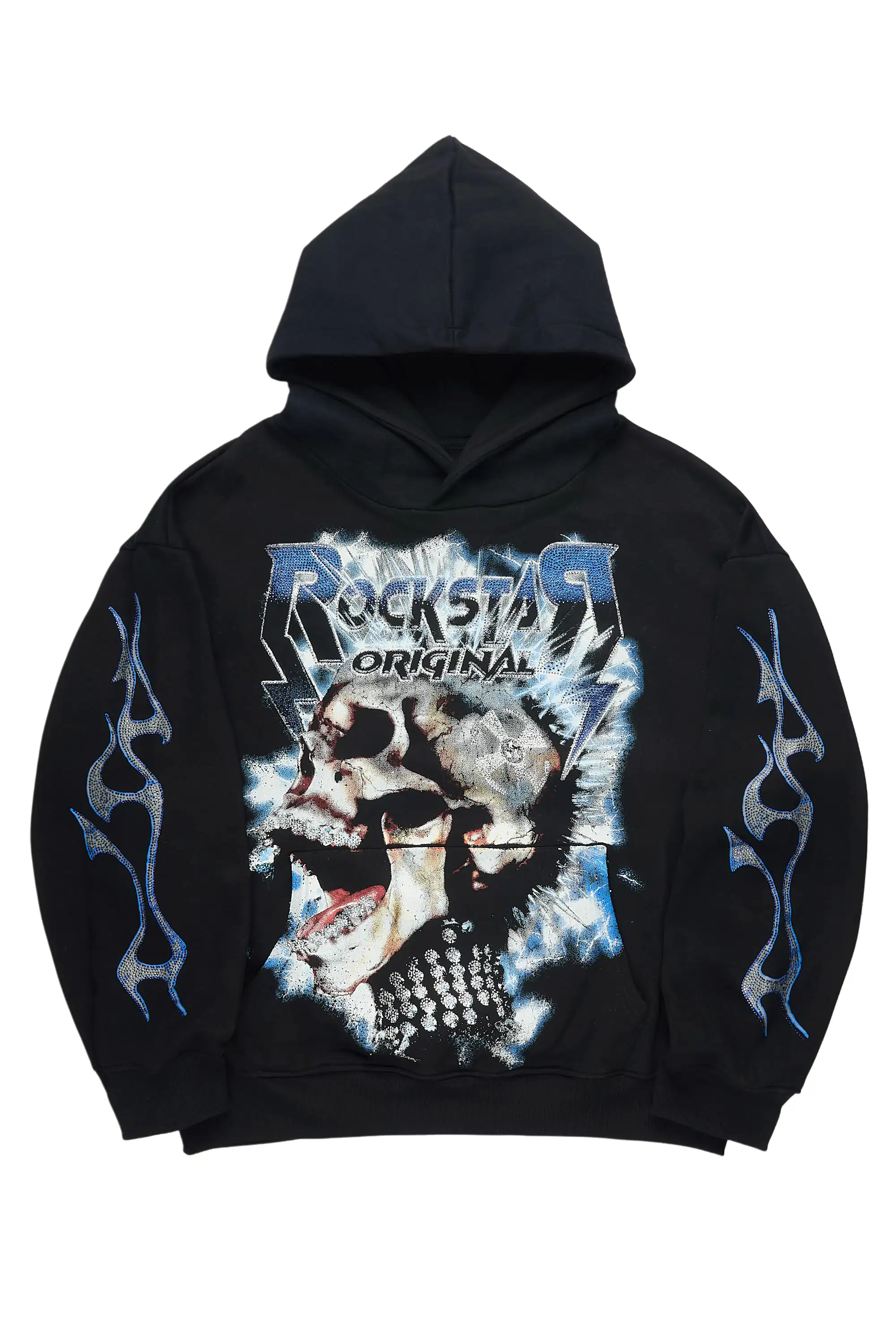 Jakari Black Rhinestone Hoodie - Image 2
