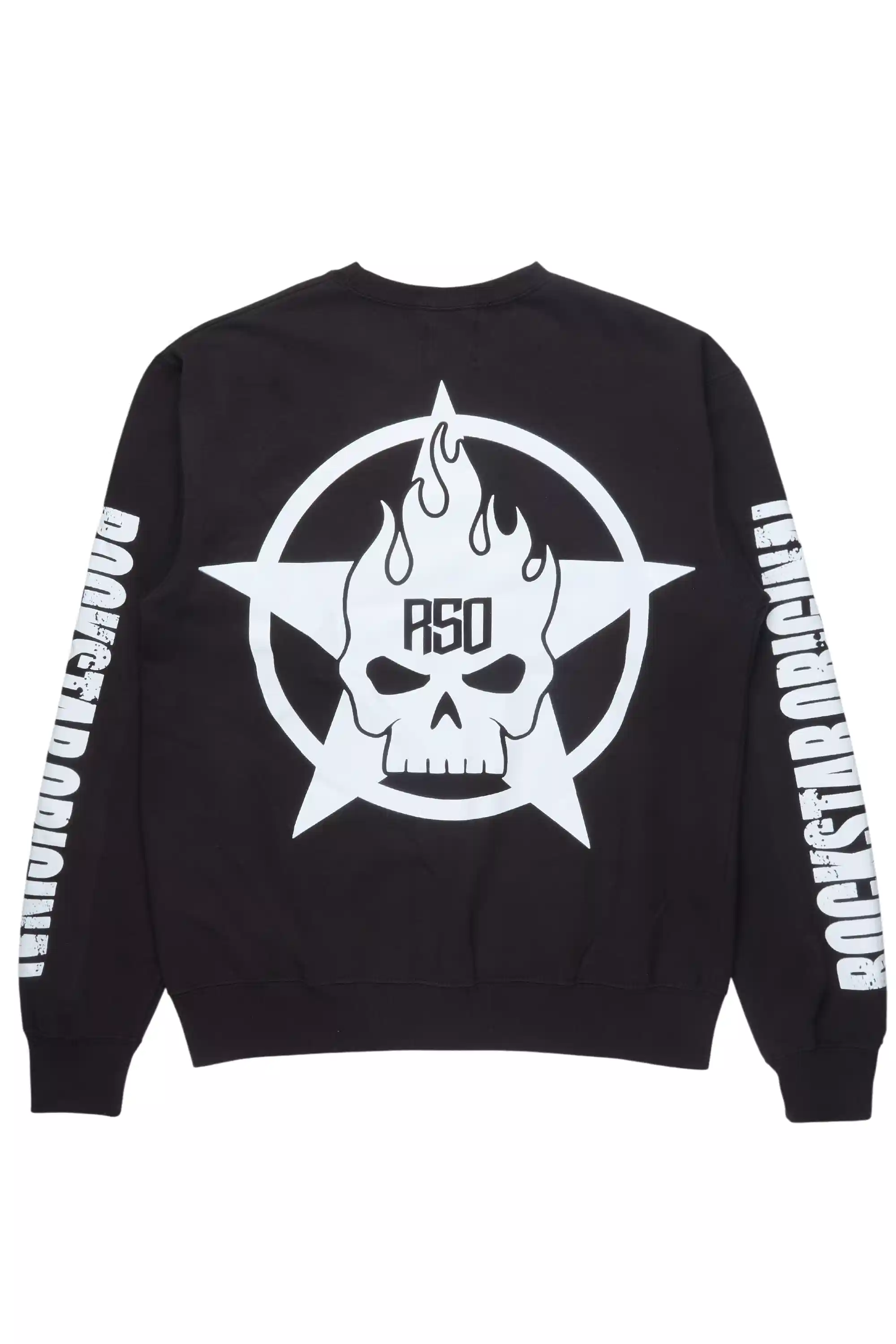 Chanita Black Graphic Crewneck Sweatshirt - Image 3