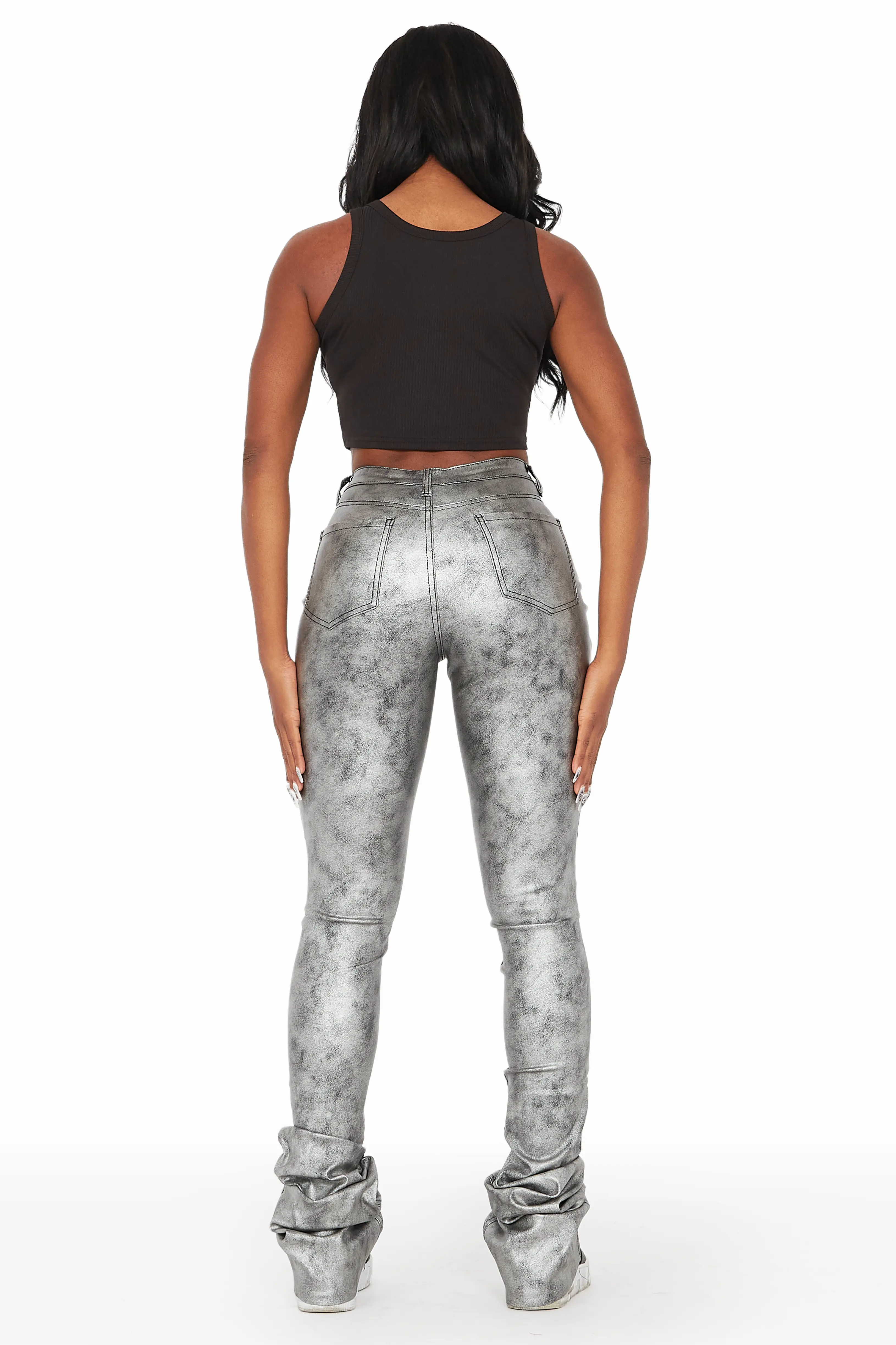 Kamila Silver Super Stacked Pant - Image 5