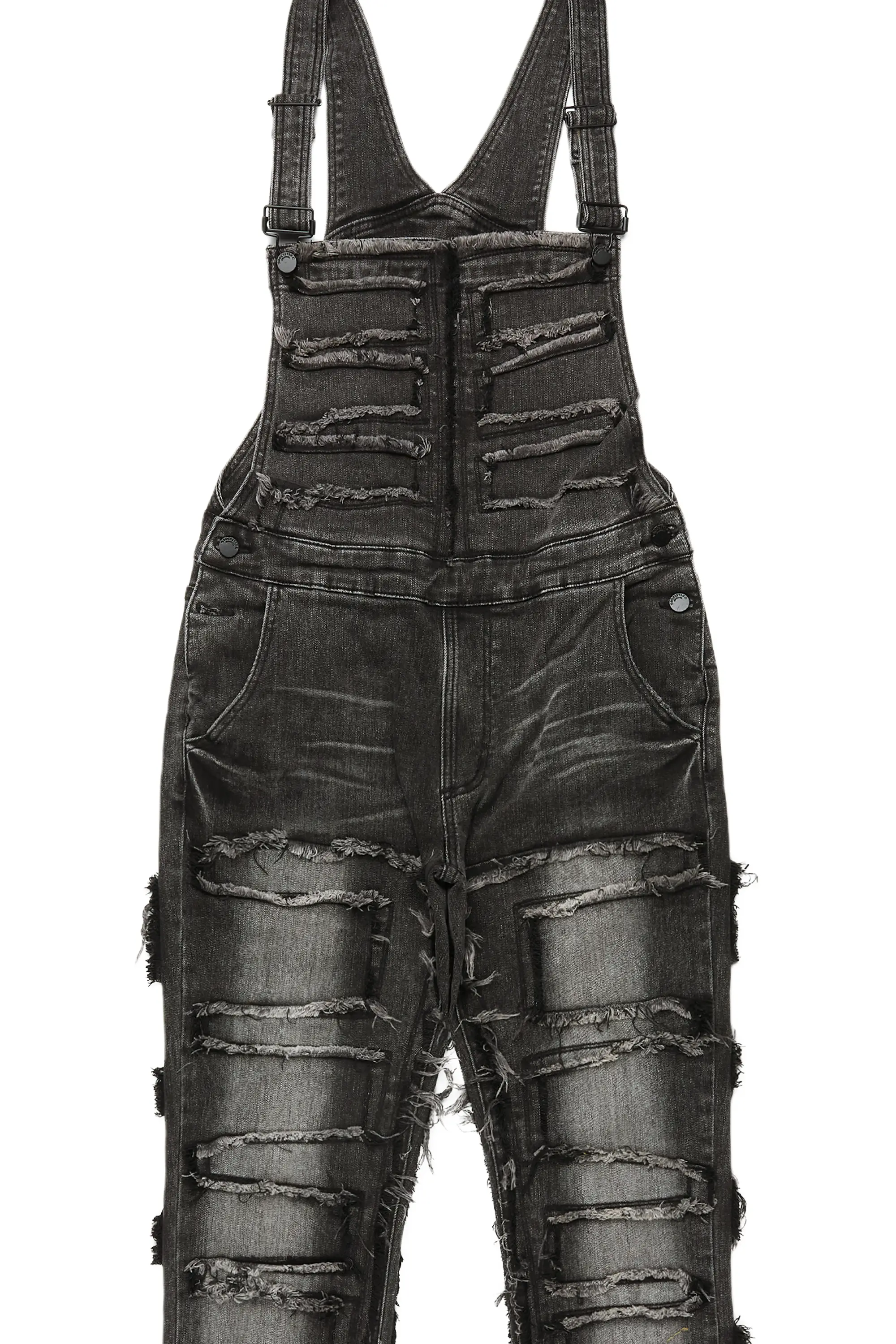 Daysha Grey Wash Denim Overall - Image 8