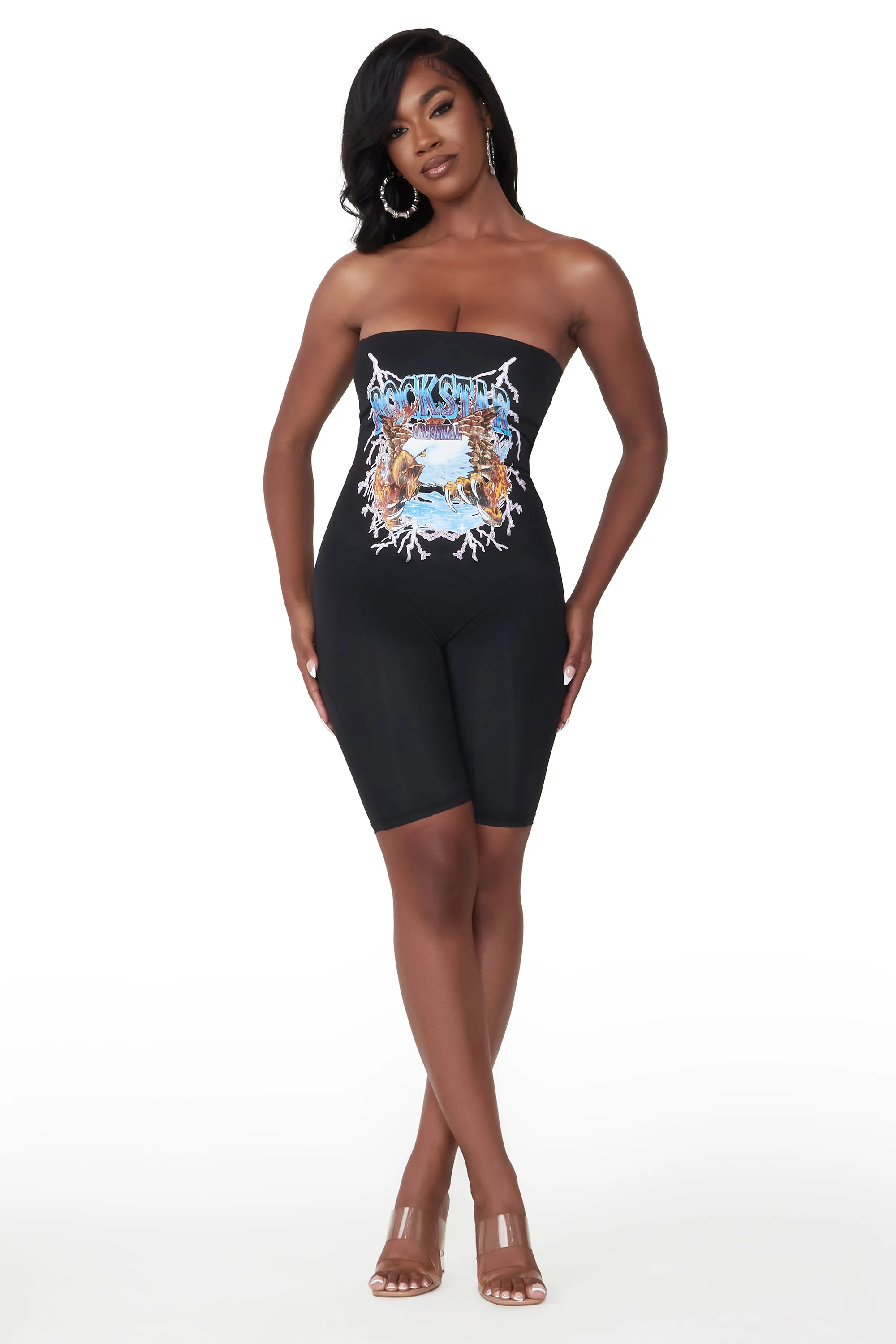 Kinsley Black Sleeveless Romper - Image 4