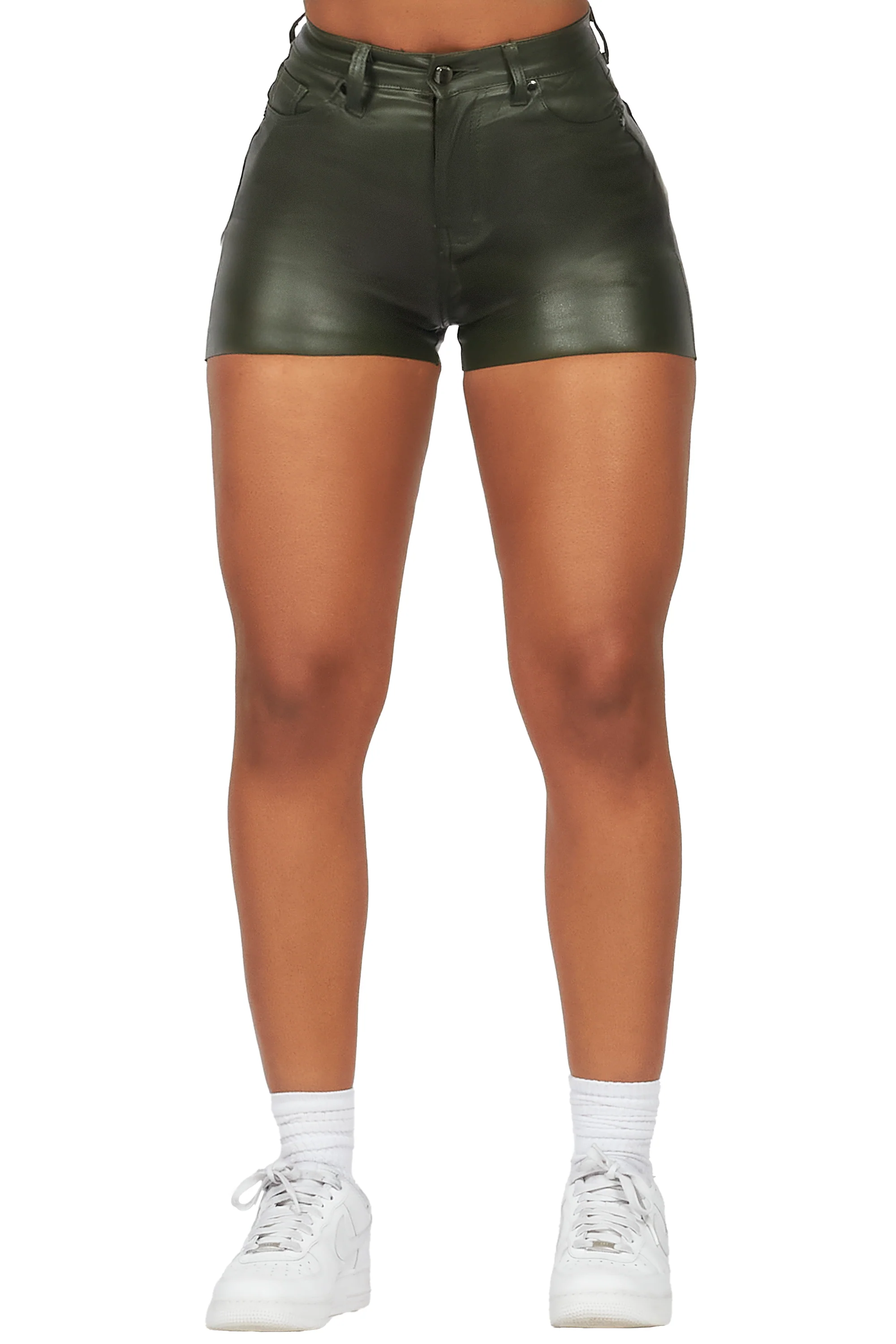 Tamry Olive PU Short - Image 6
