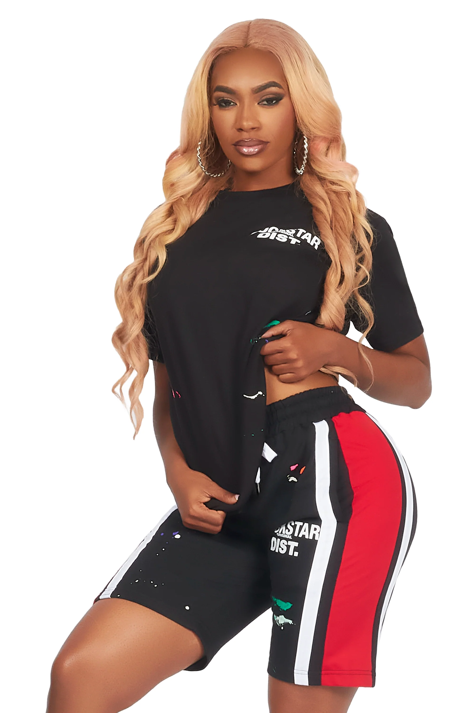 Deshauna Black/Red Short Set - Image 5