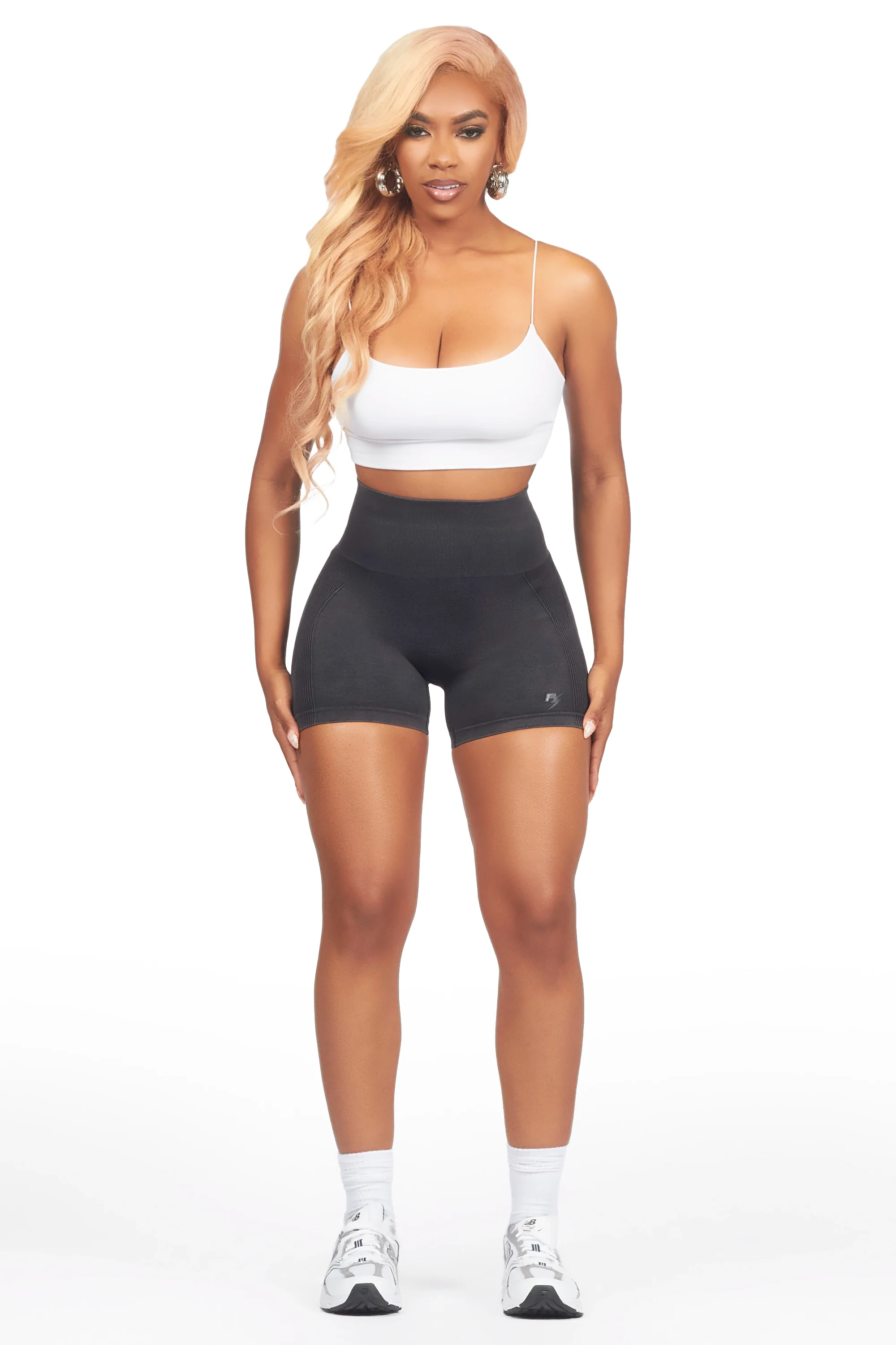 Amayra Tan/Black Short Set - Image 3