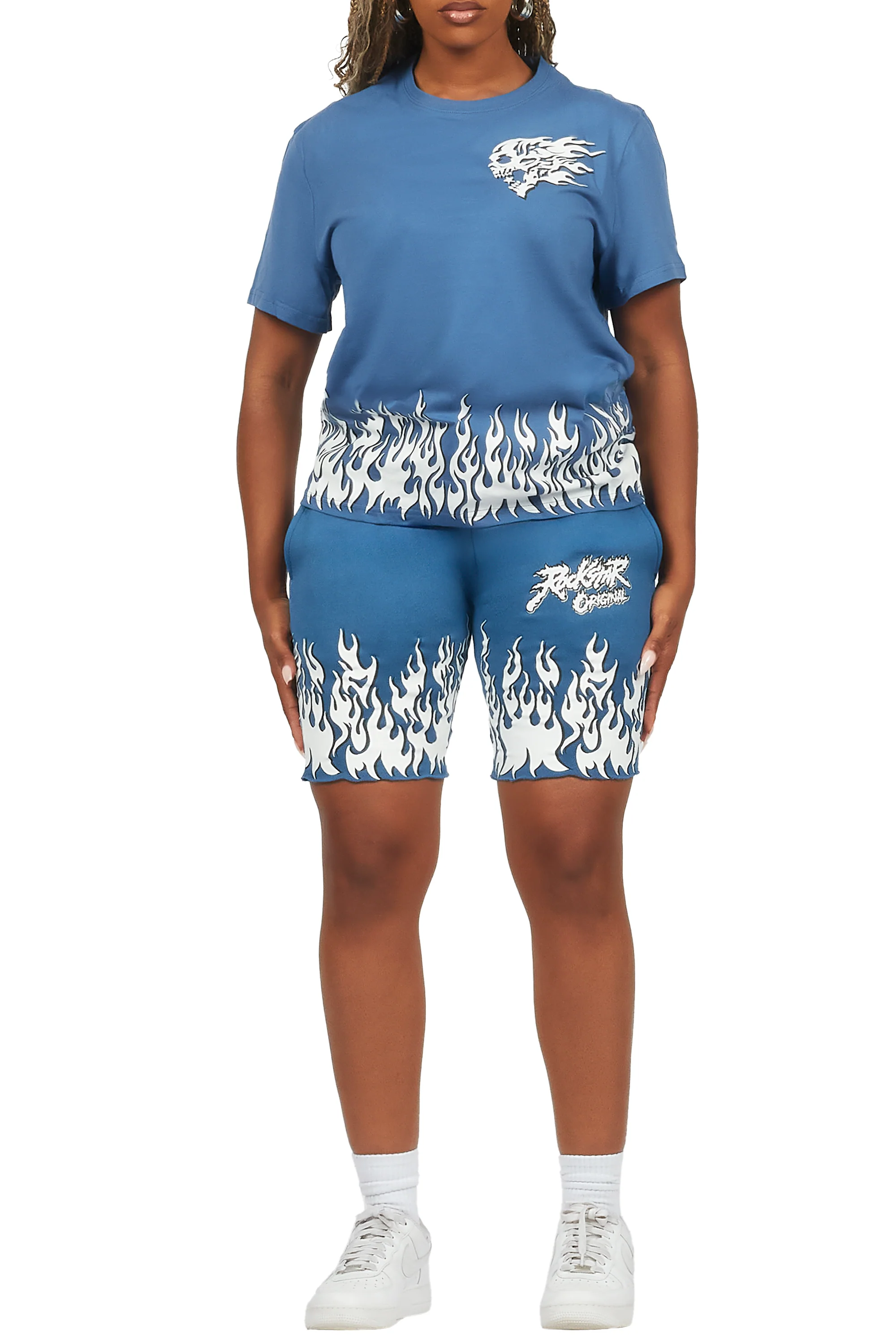 Arais Navy T-Shirt Short Set - Image 11