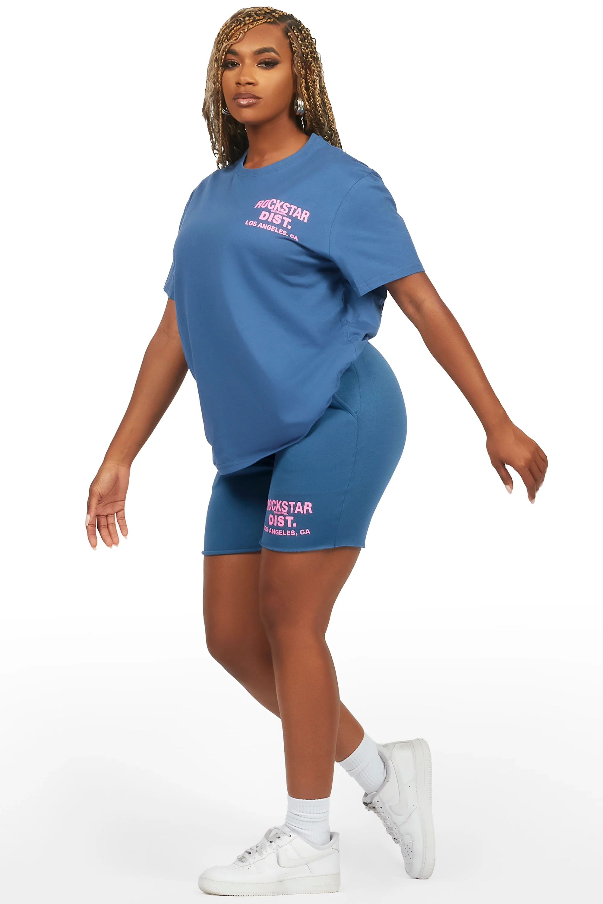 Dalasia Navy T-Shirt Short Set - Image 9