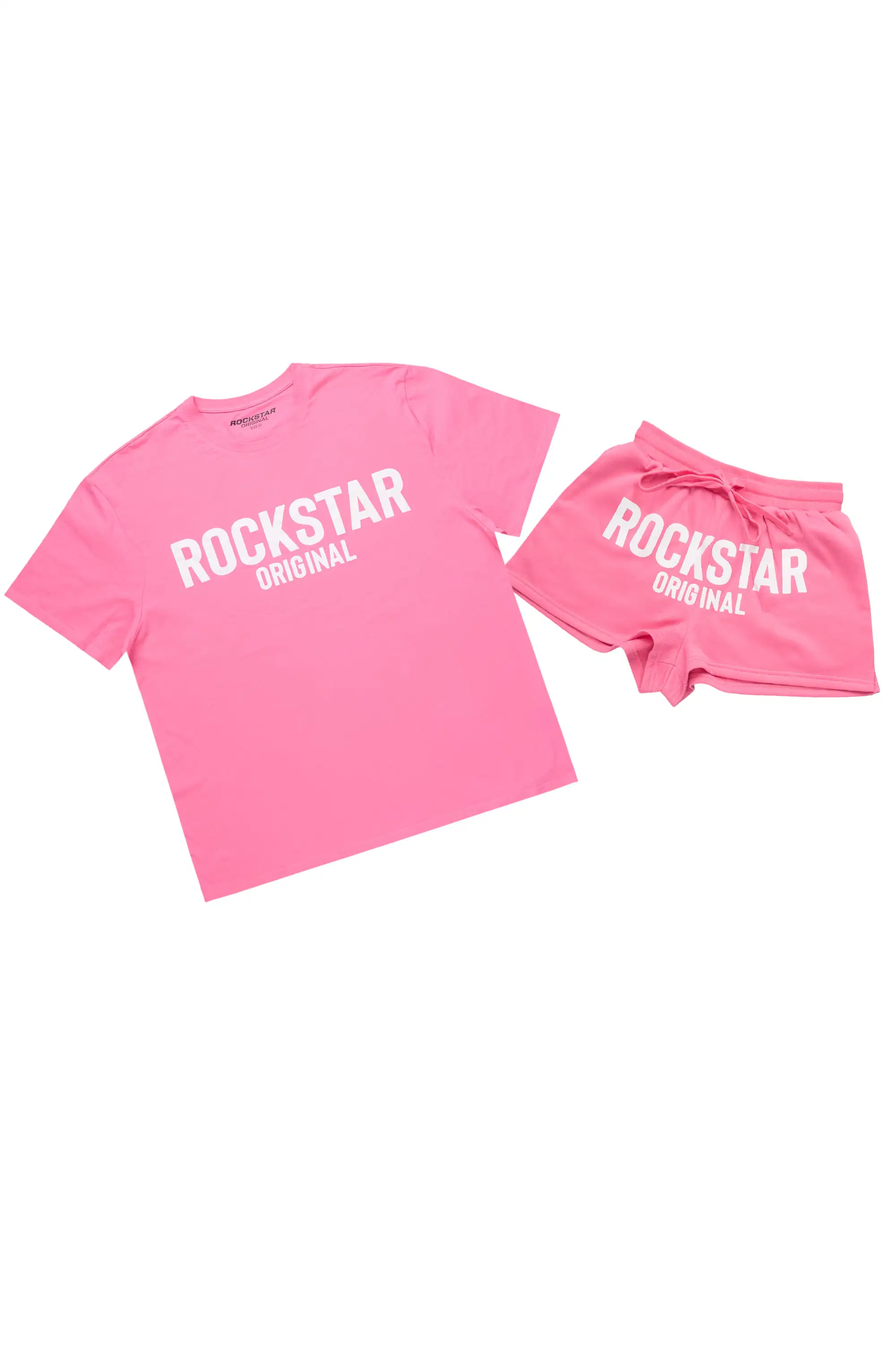 Sabrina Bubblegum Pink T-Shirt Short Set - Image 3