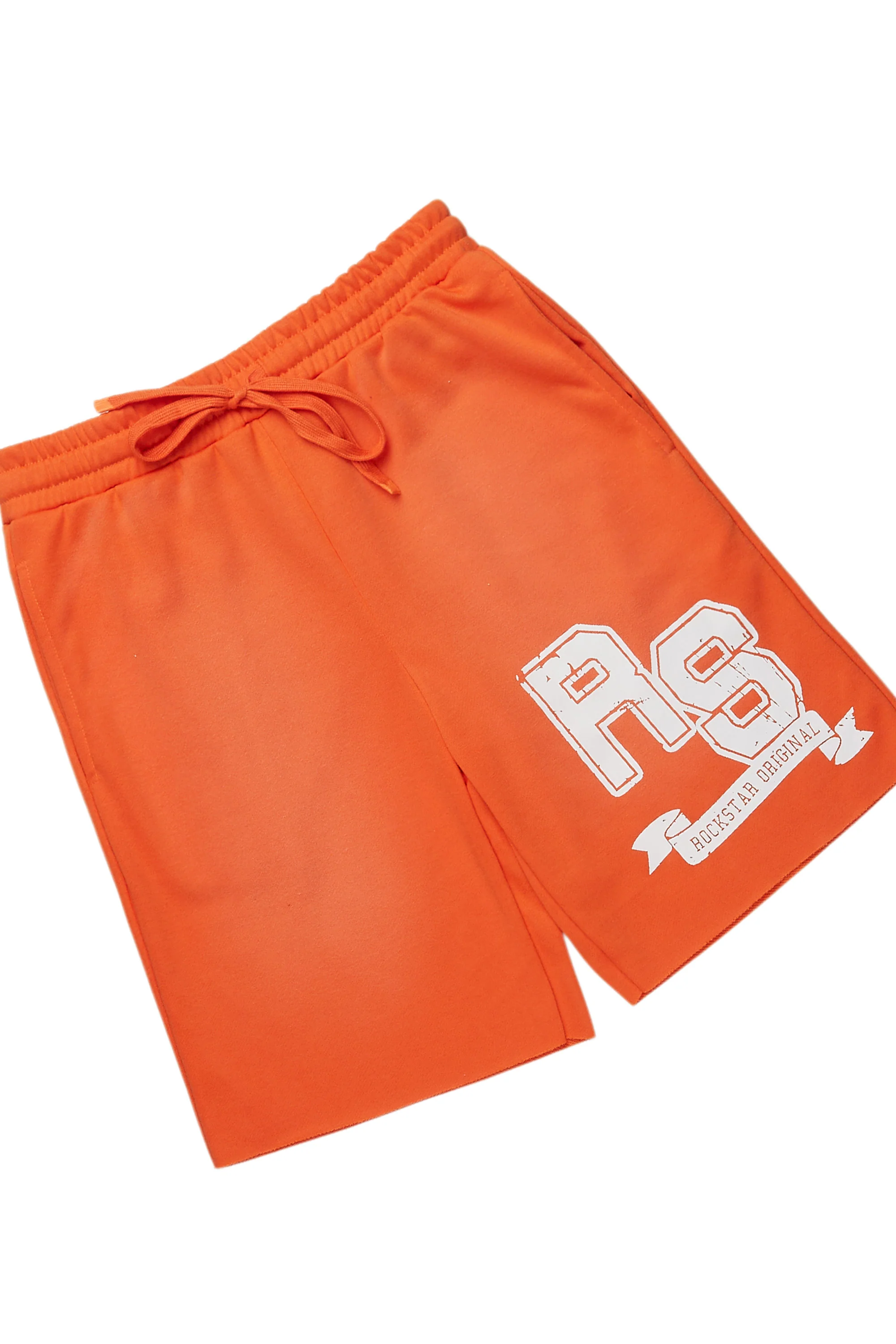 Tenita White/Orange T-Shirt Short Set - Image 7