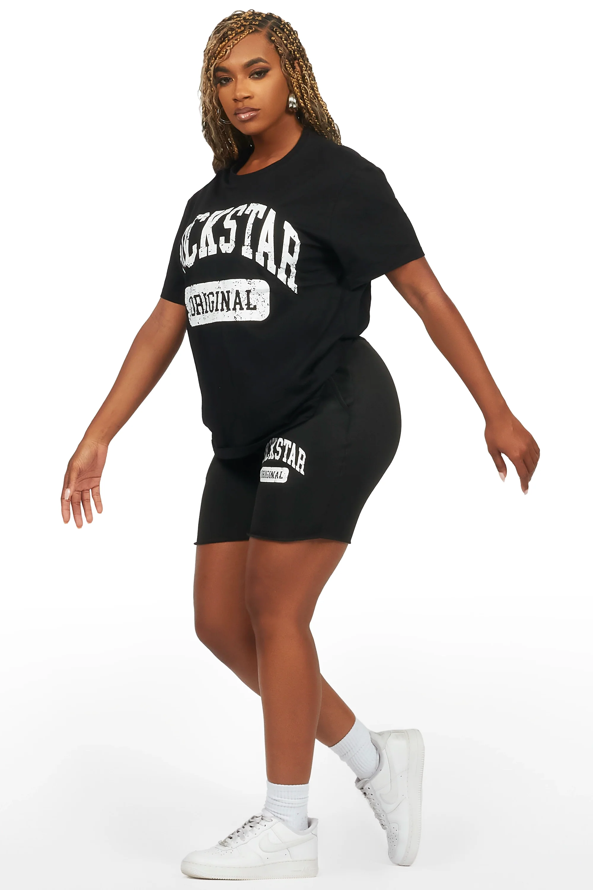 Javonuna Black T-Shirt Short Set - Image 6