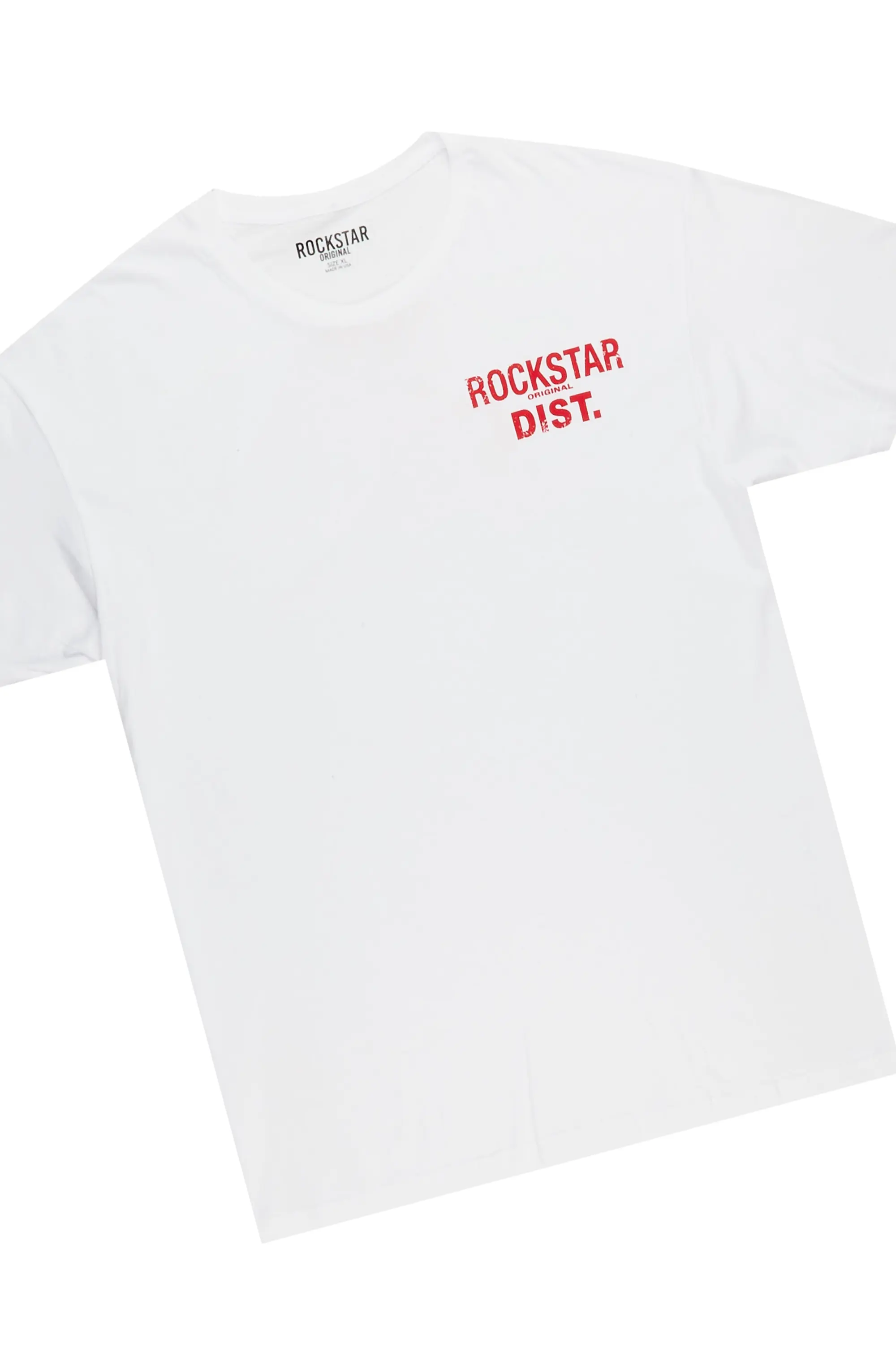 Ernia White/Red T-Shirt Short Set - Image 2