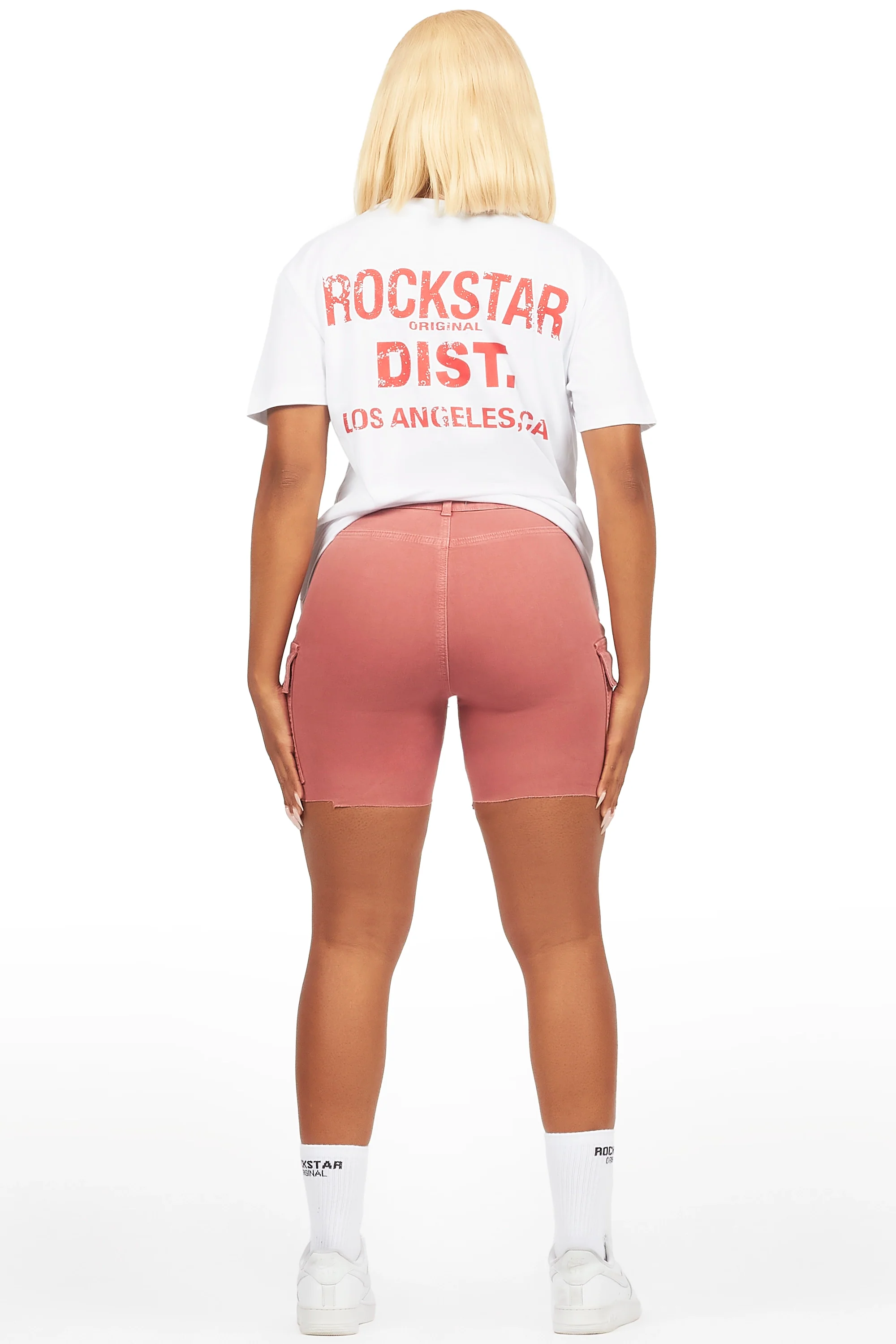 Jakeyia White/Rose Denim Short Set - Image 5