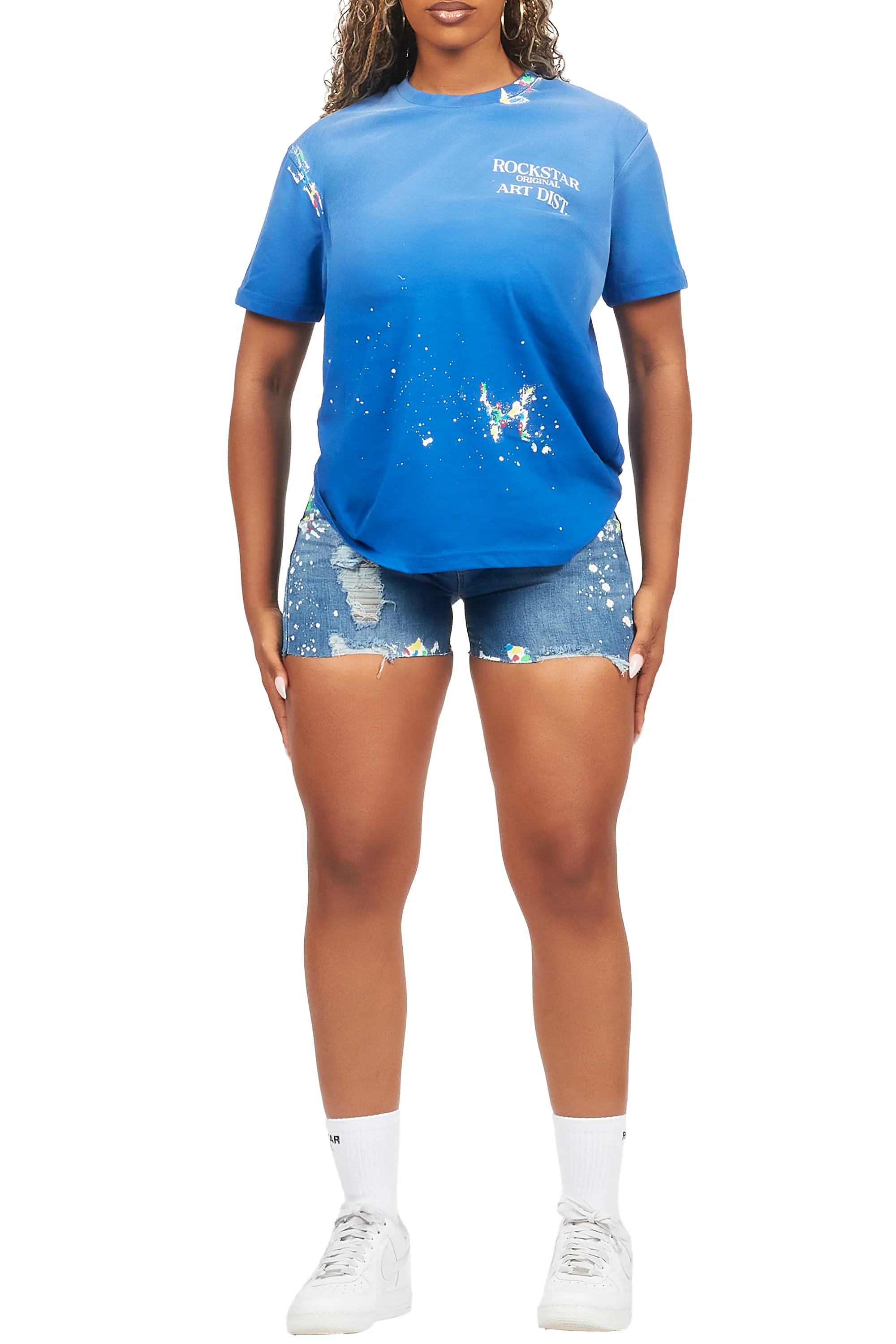 Aisha Blue Denim Short Set - Image 6