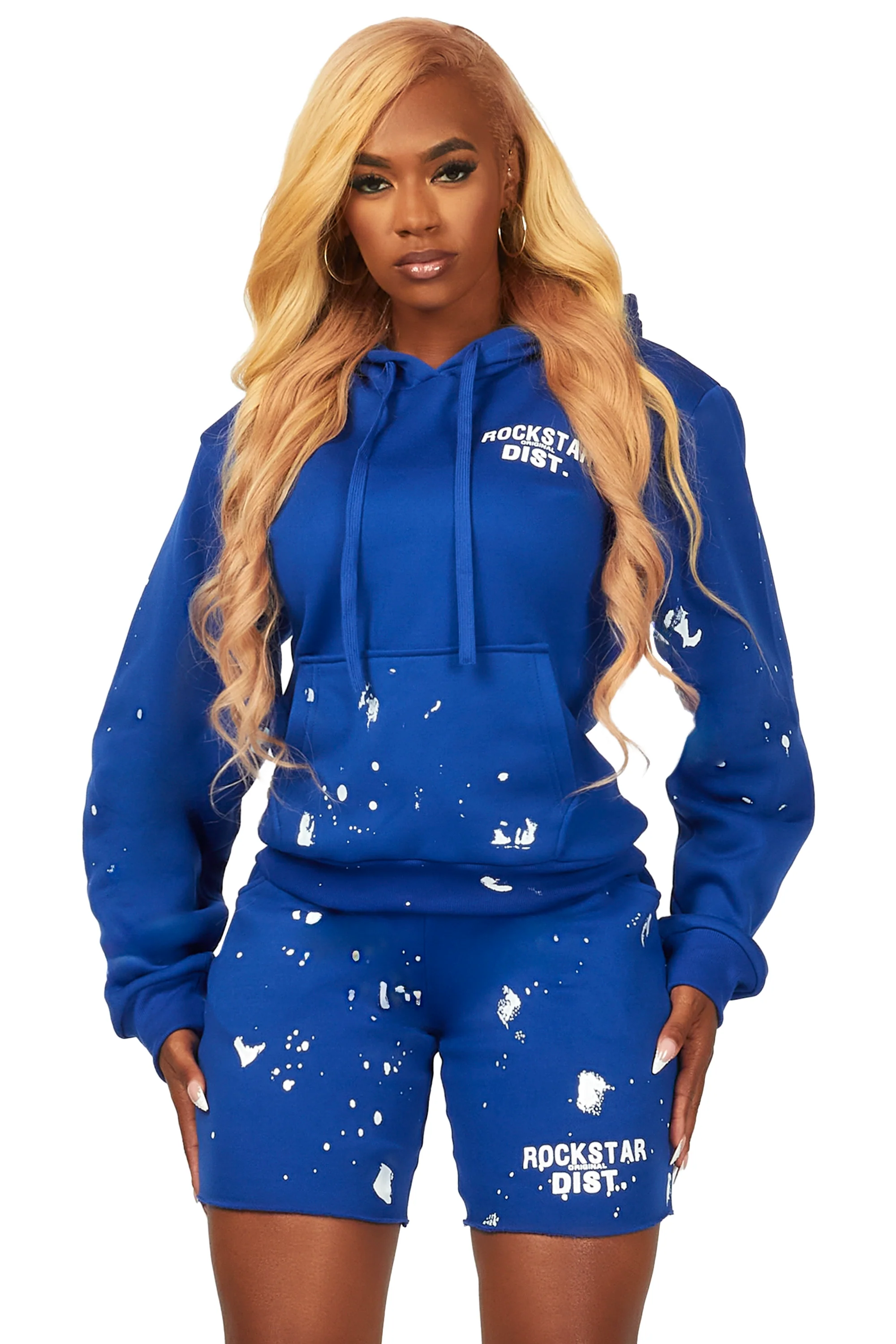Just Between Us Royal Blue Short Set - Image 6