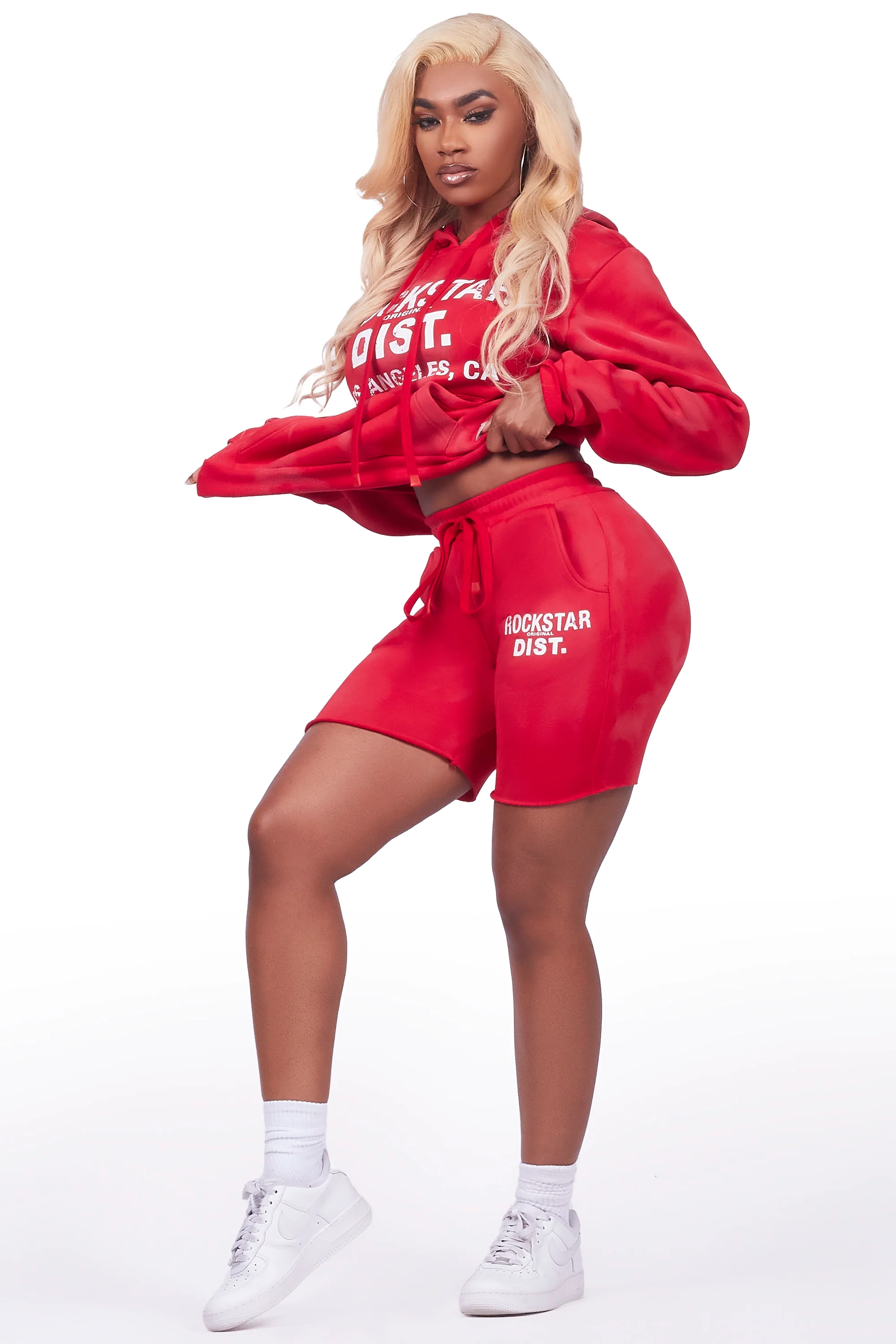 Zebina Red Short Set - Image 2
