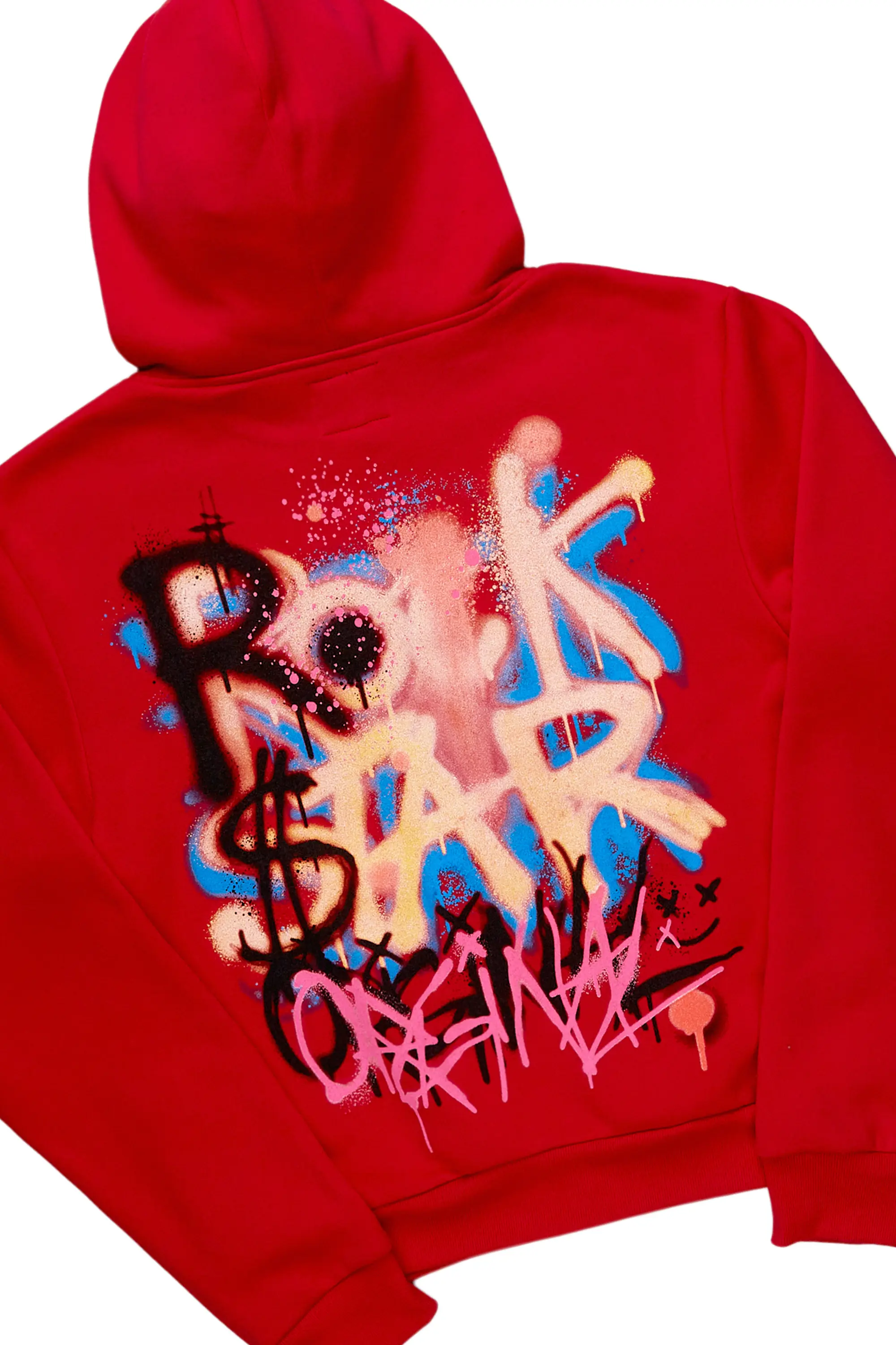 Passion Red Zip Up Short Set - Image 6