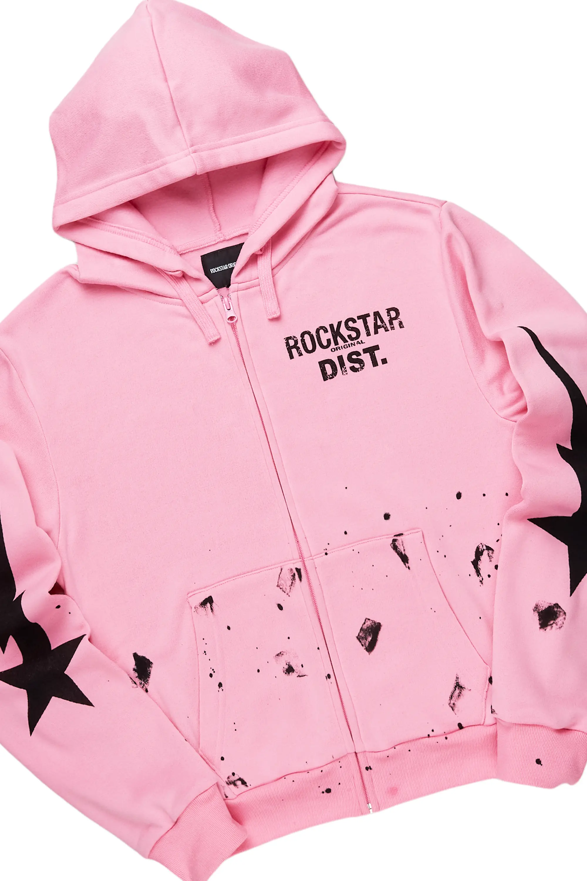 Tiffeny Pink Zip Up Short Set - Image 3