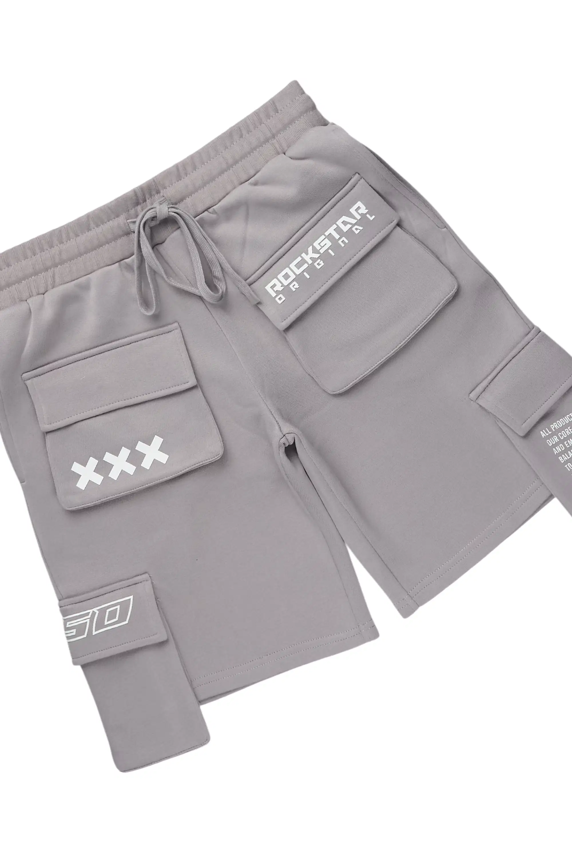 Natanya Grey Cargo Short Set - Image 6