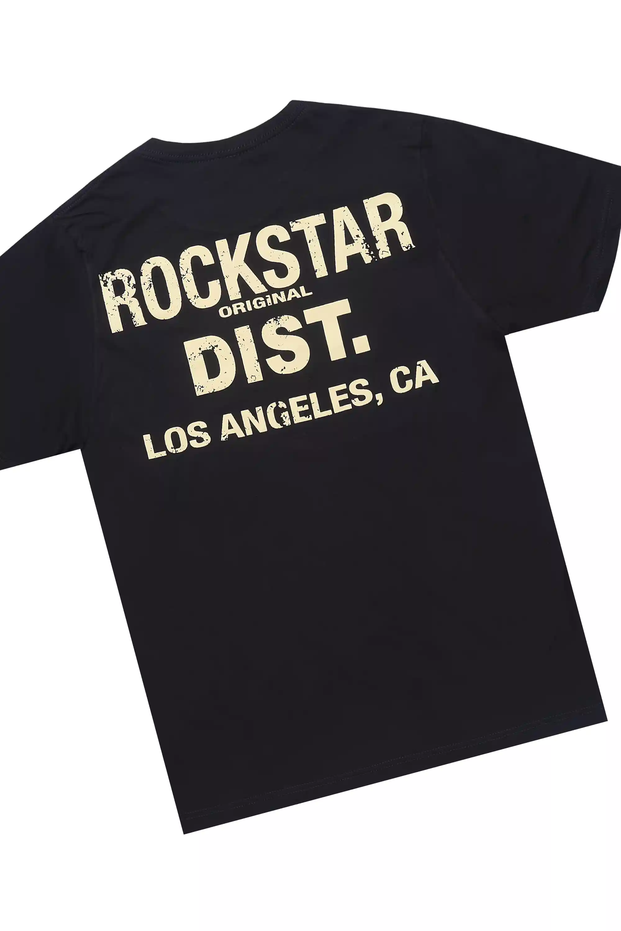 Jelissa Black/Beige T-Shirt Short Set - Image 3