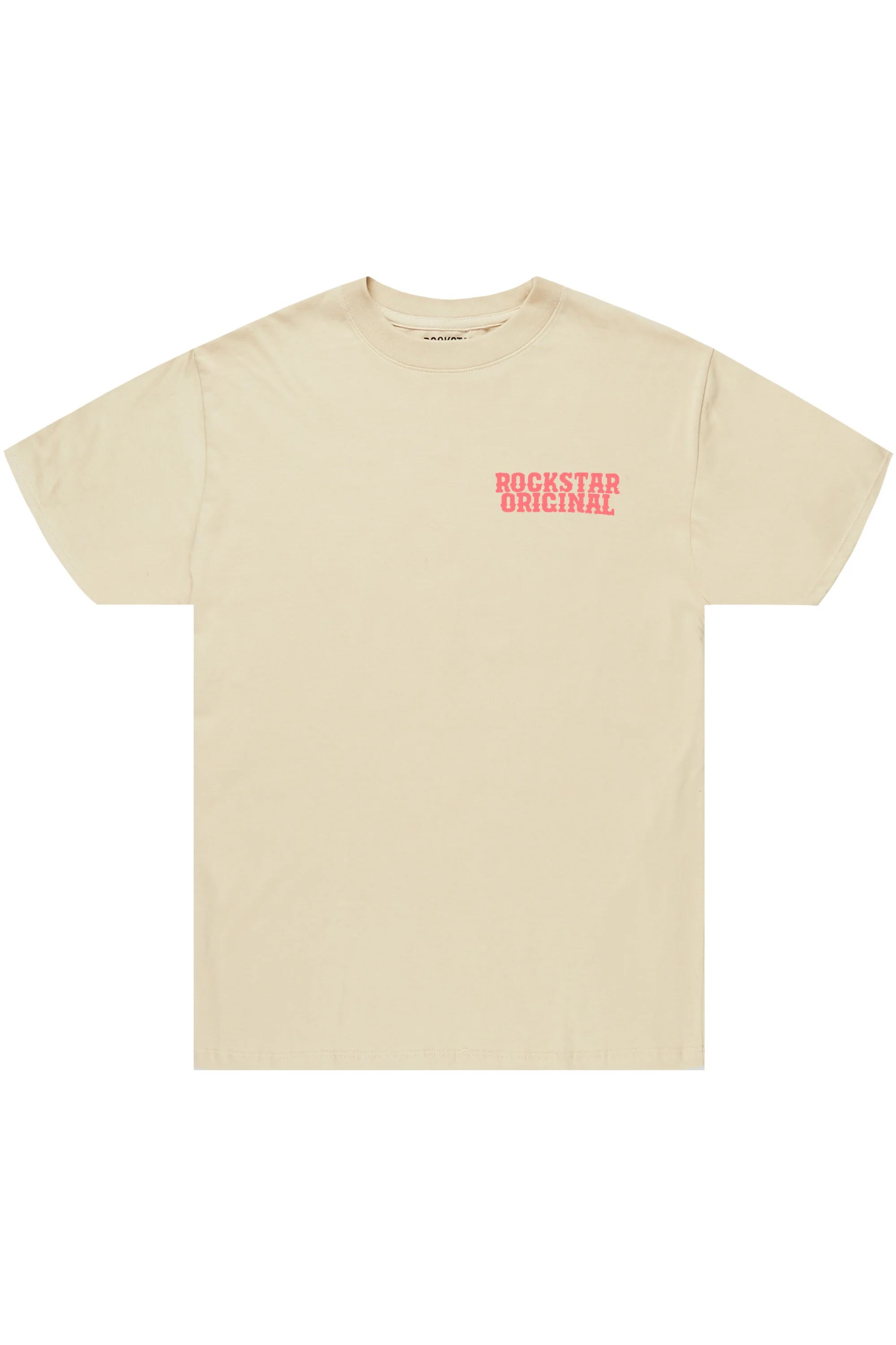 Alayna Beige Oversized Tee - Image 2