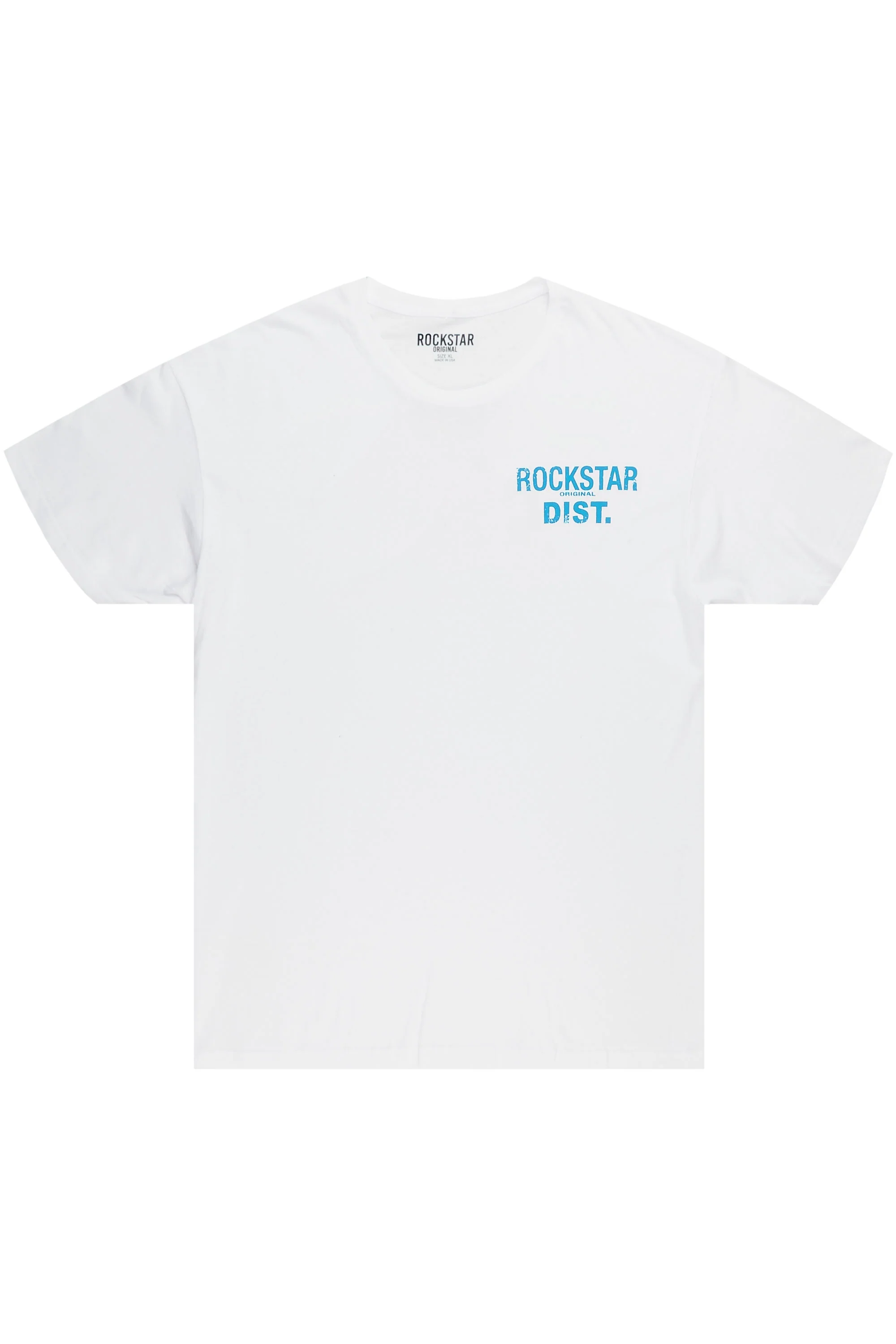 Dalasia White/Blue Oversized Tee - Image 2