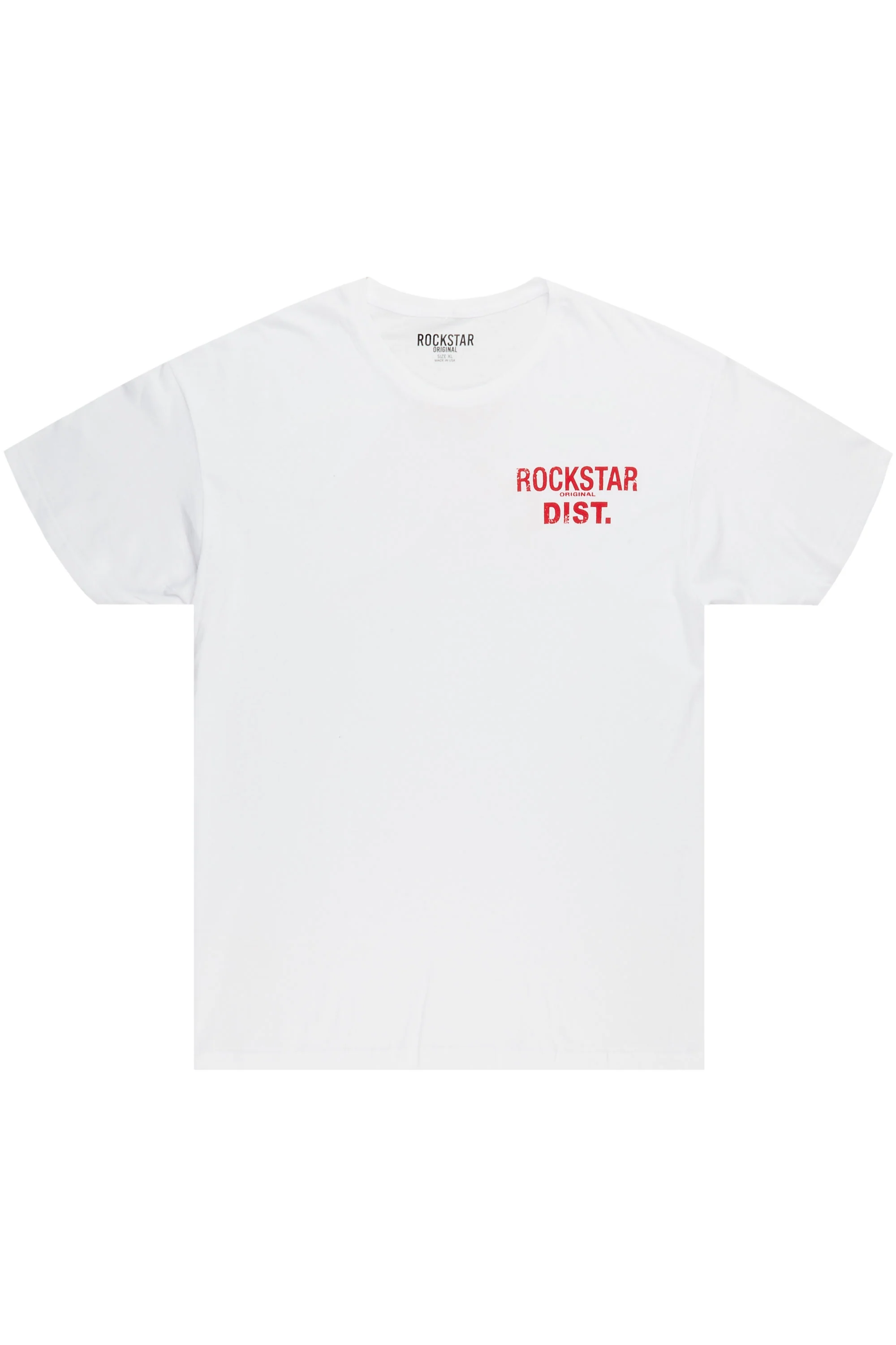 Dalasia White/Red Oversized Tee - Image 2