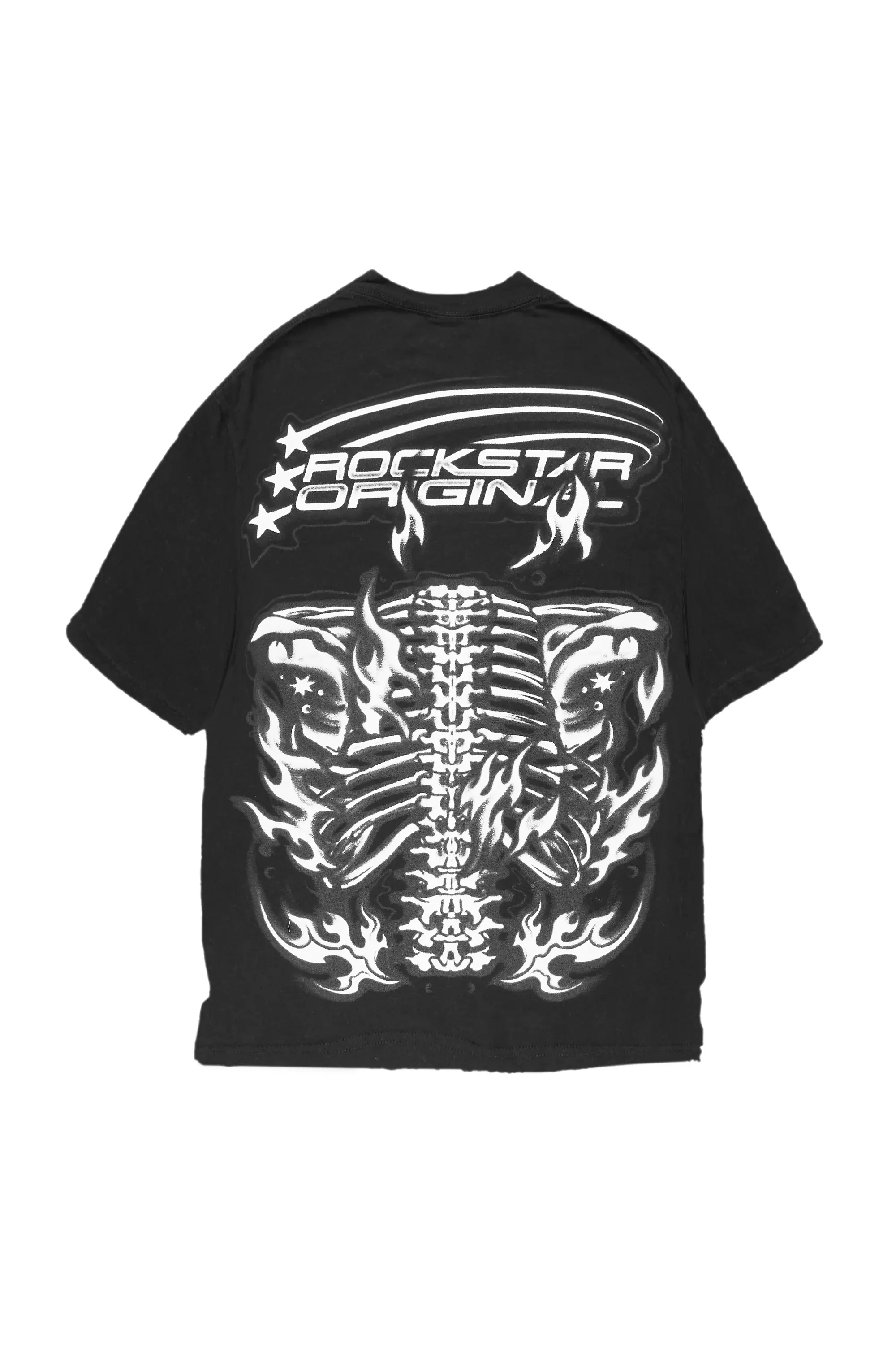 Giana Black Mega Oversized T-Shirt - Image 2