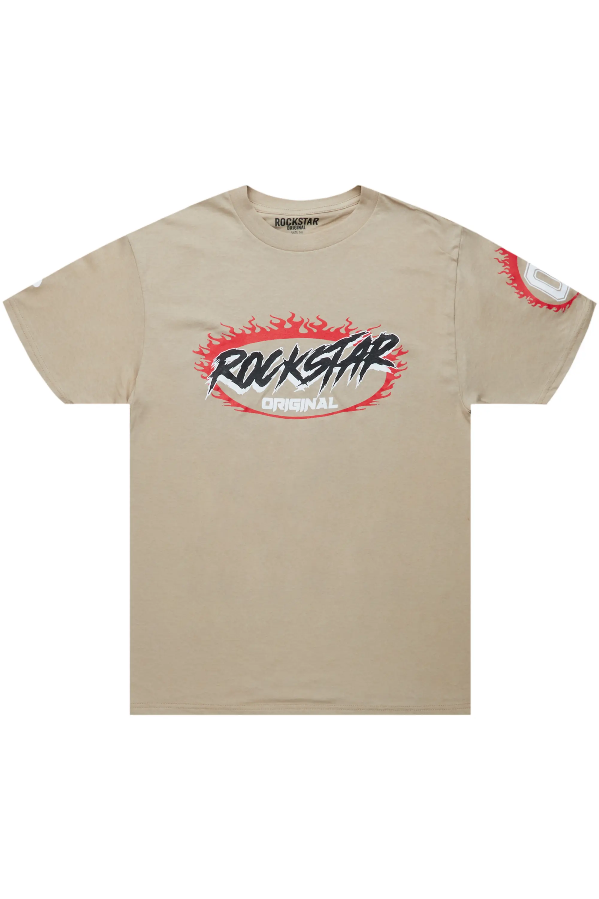 Aviana Beige Oversized T-Shirt - Image 2