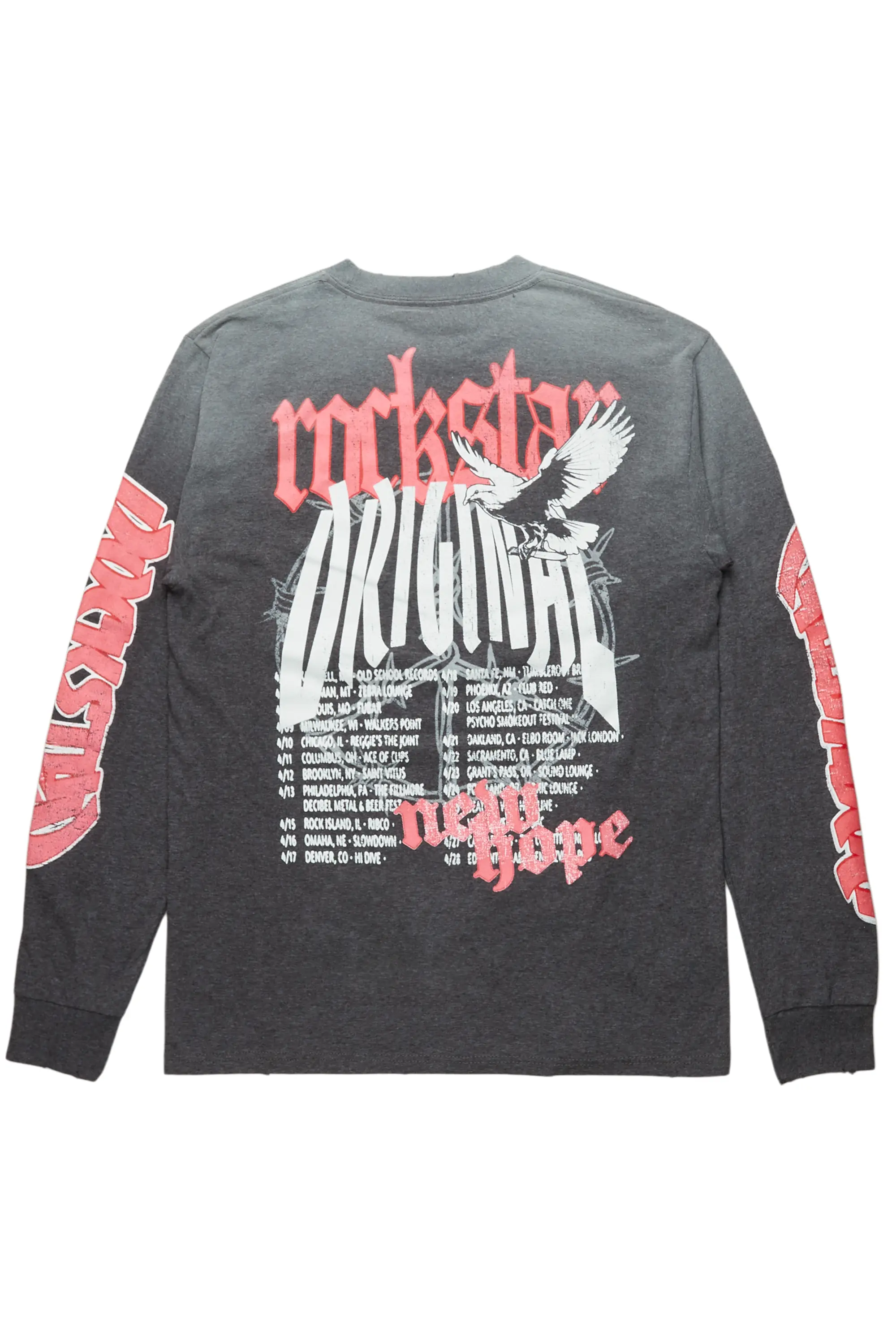 Crista Charcoal Long Sleeve T-Shirt - Image 5