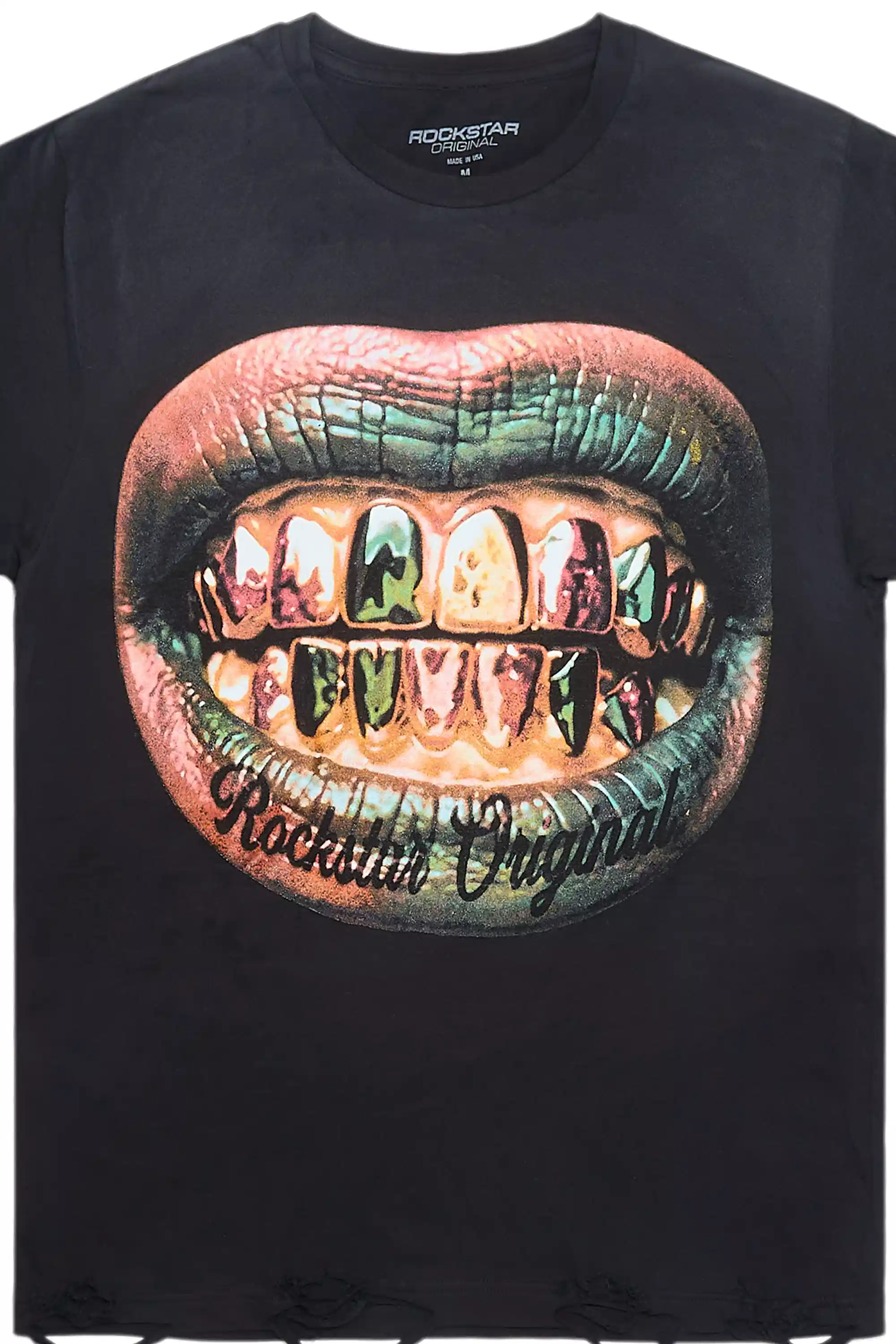 Darce Black Oversized T-Shirt - Image 2