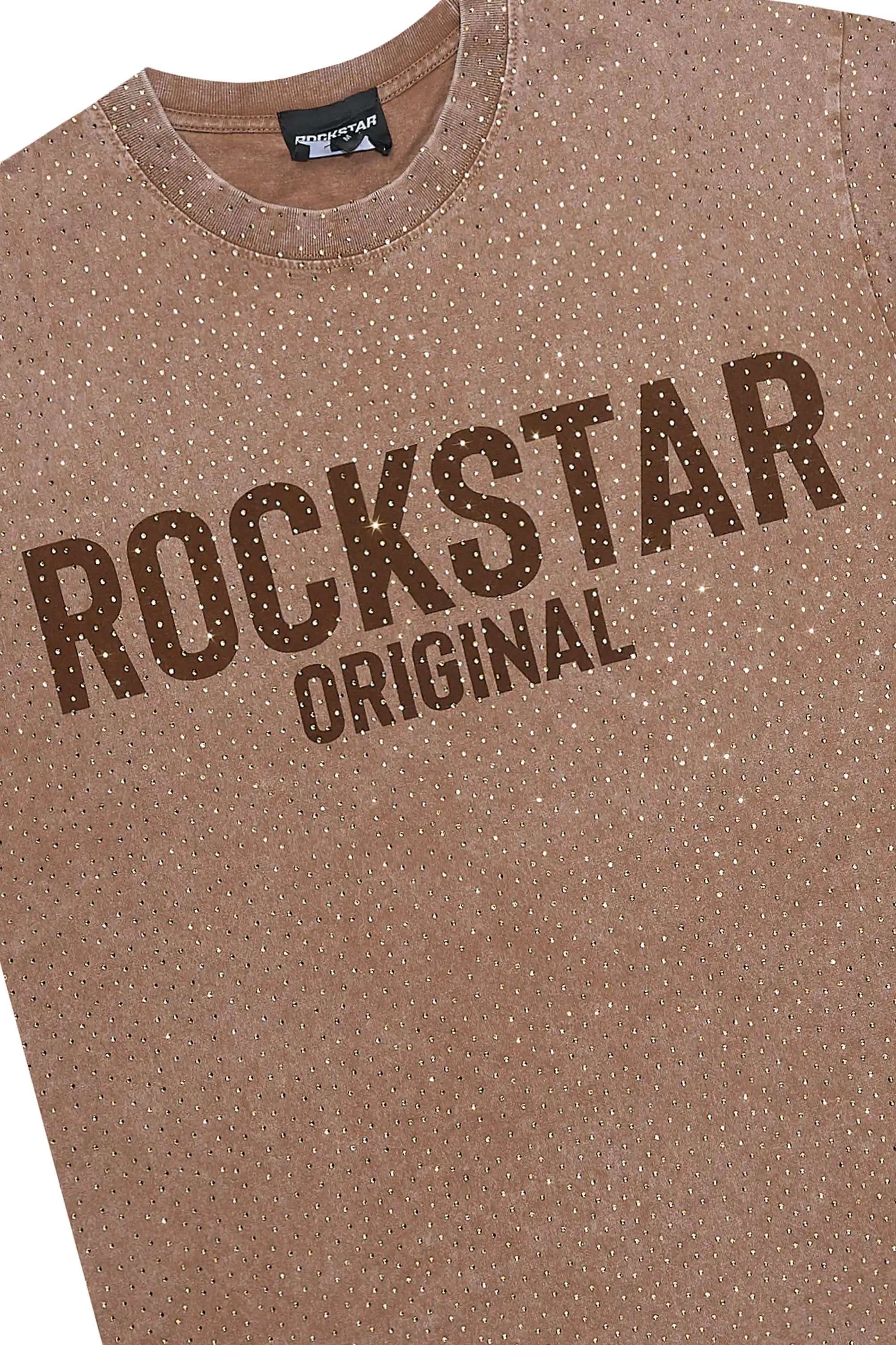 Fana Mocha Rhinestone T-Shirt - Image 2